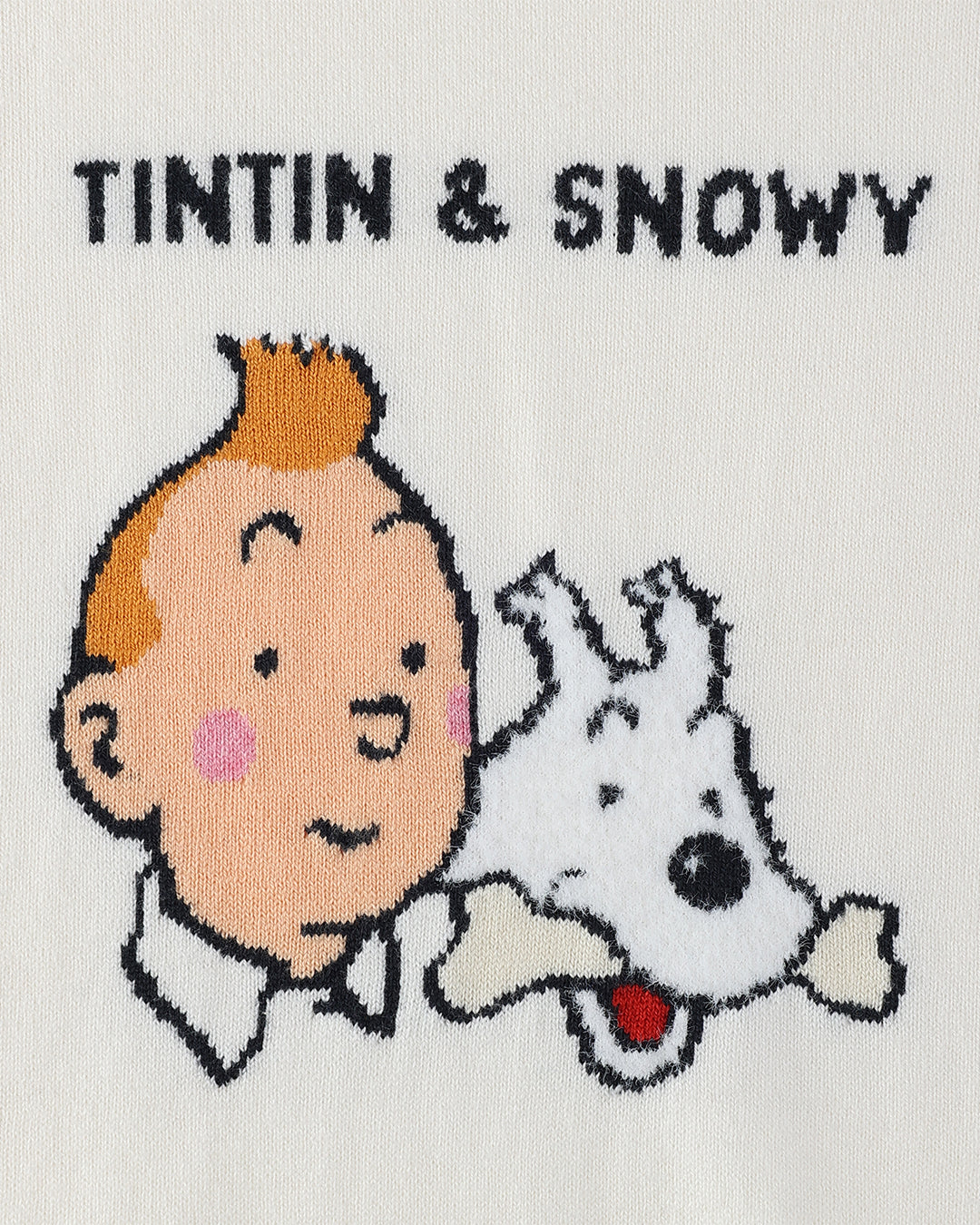 【 TINTIN × ZOY 】WOMEN コットンカシミヤ天竺 長袖セーター オフホワイト