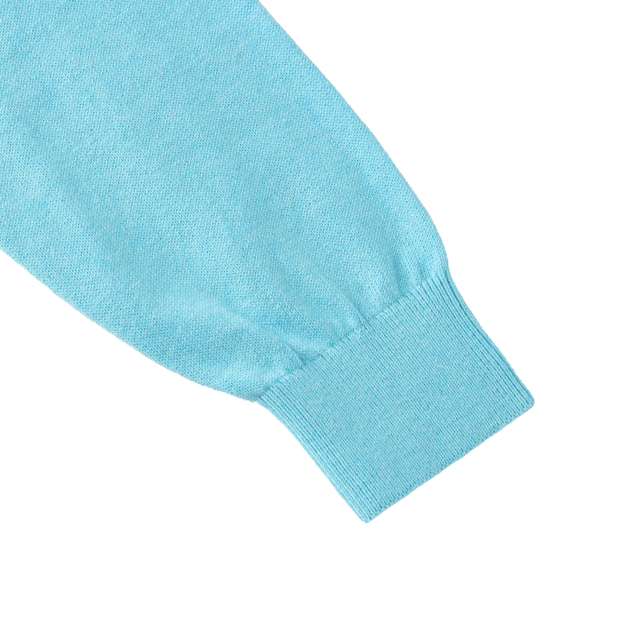 WOMEN MELANGE COTTON 長袖セーター グレー
