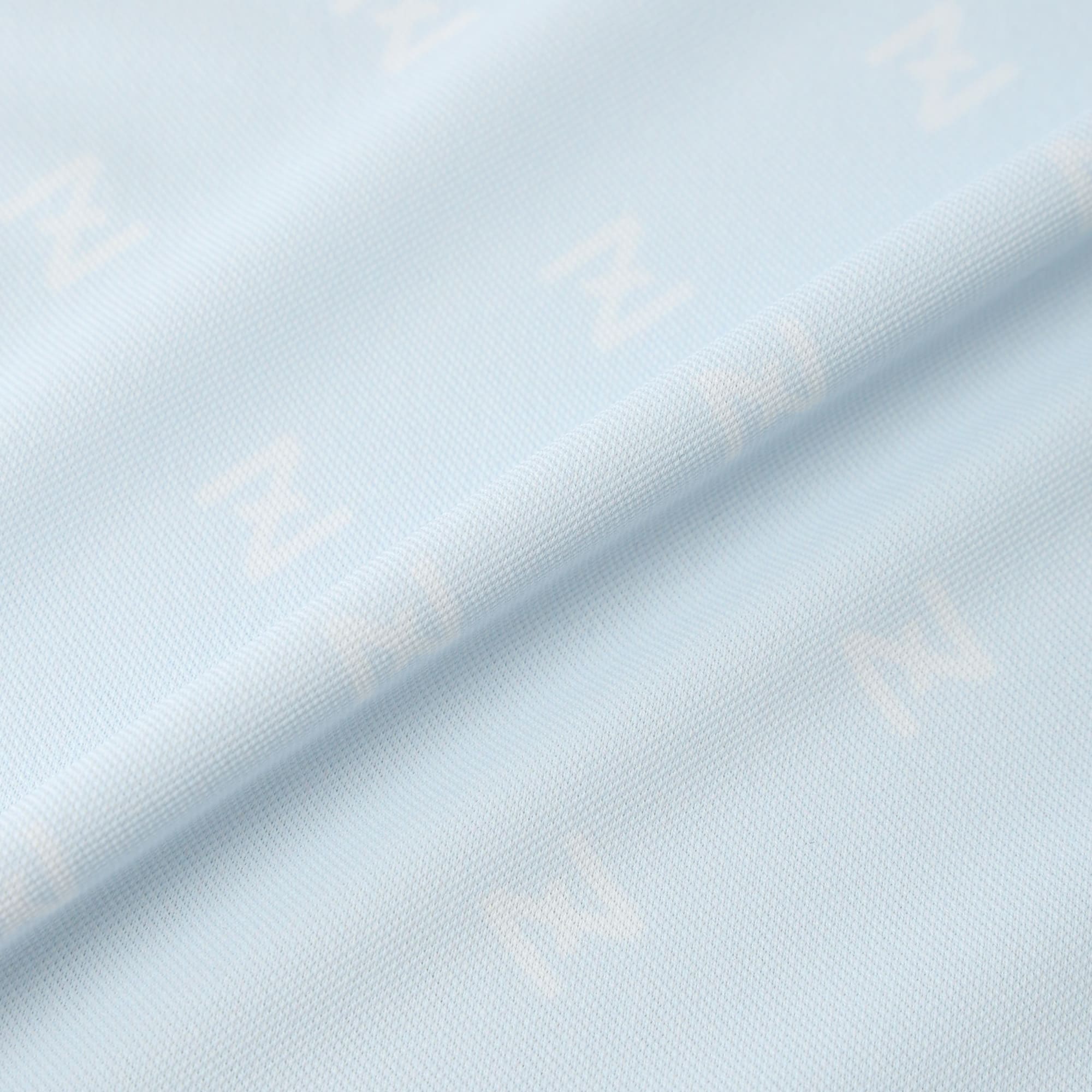 MEN Z fine pattern プリント 半袖シャツ サックスブルー