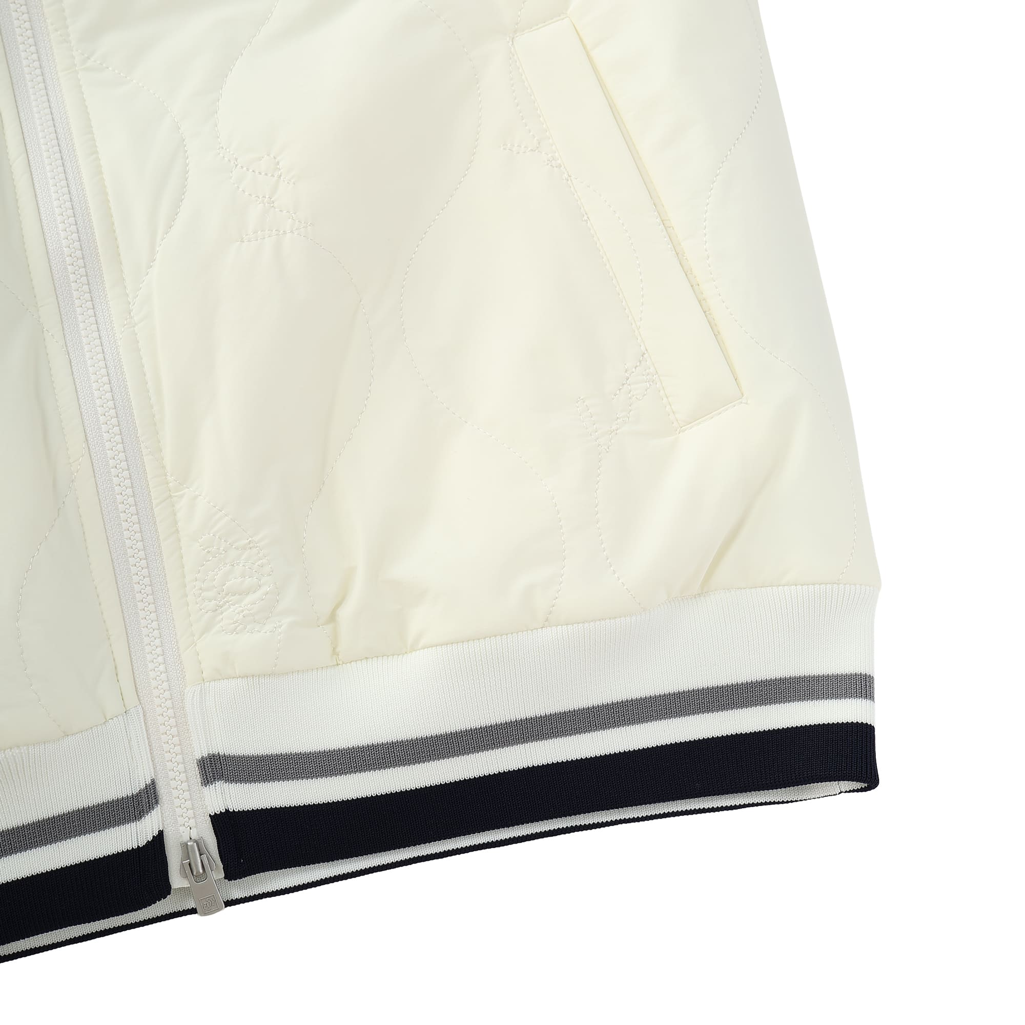 WOMEN グラフチェックWJQ ニットブルゾン ネイビー