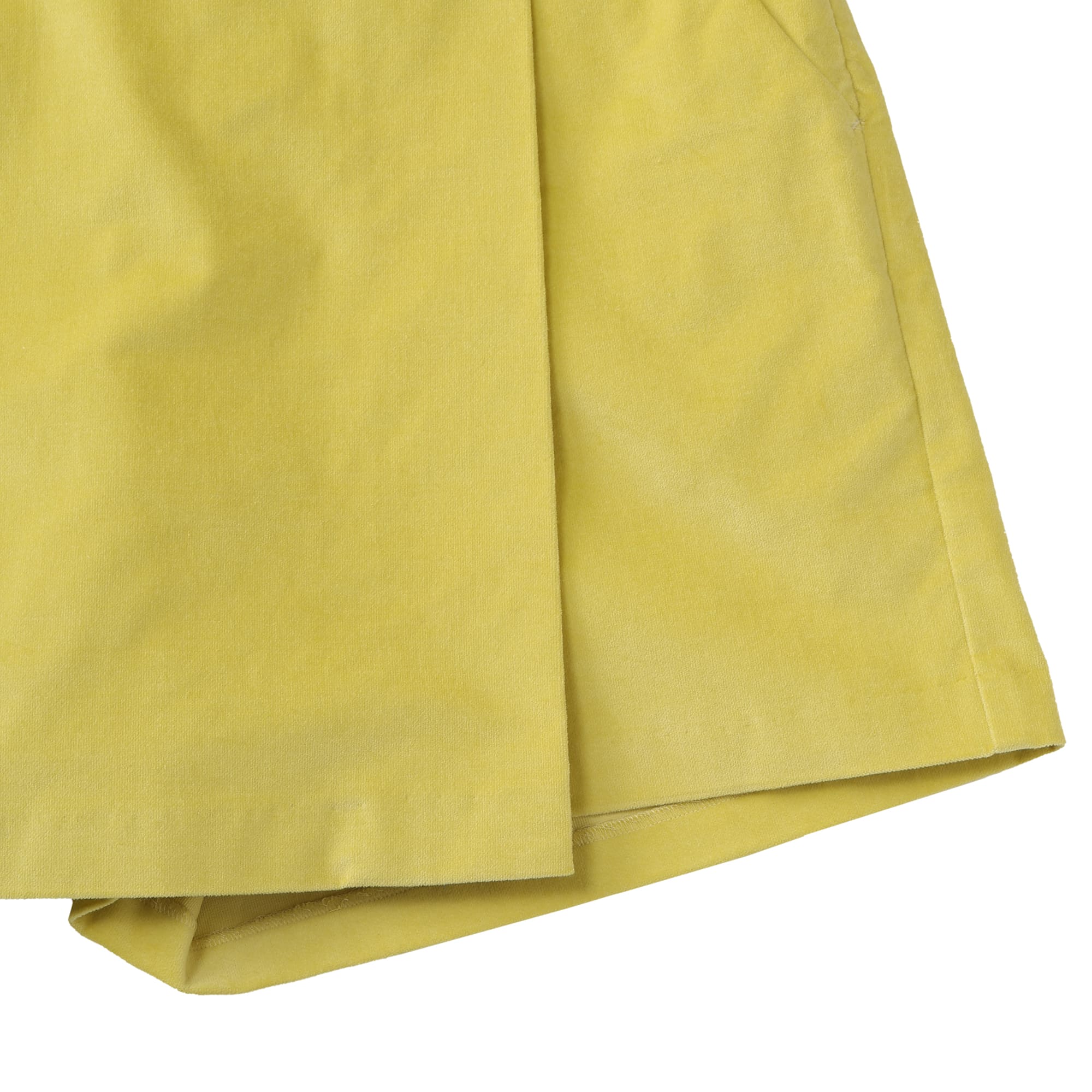 WOMEN COTTON velvetteen キュロット イエロー
