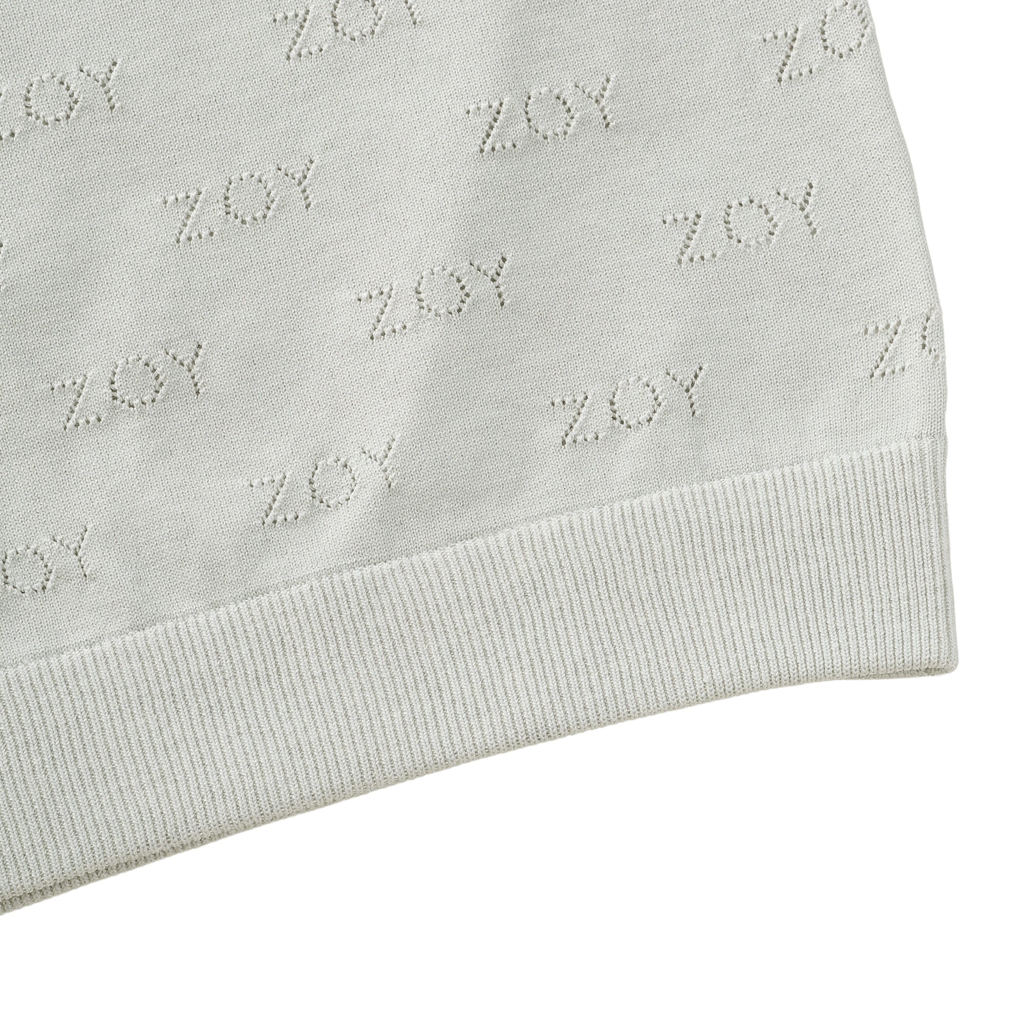 MEN ZOYアイレット天竺プレーティング 長袖セーター グレープ