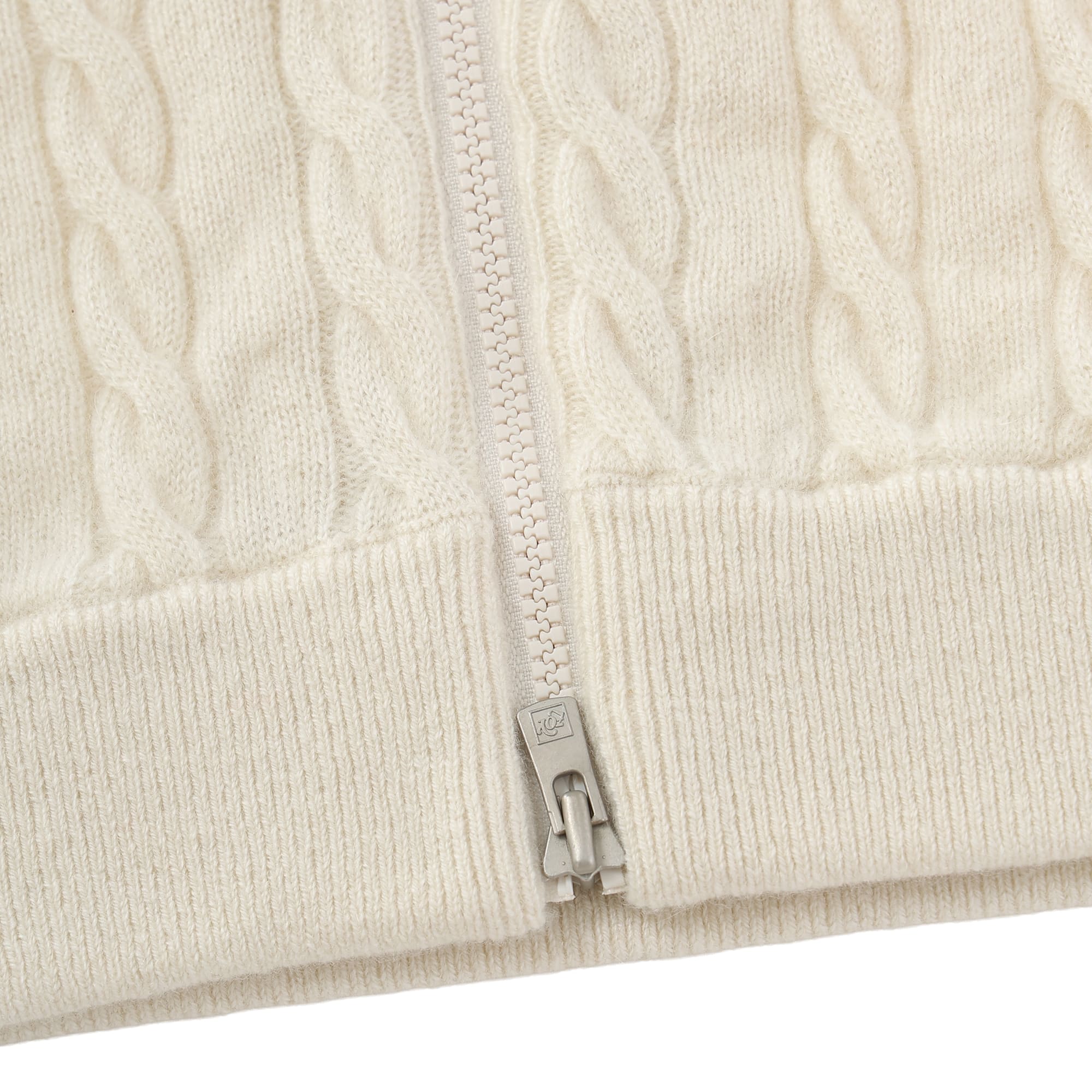 WOMEN Recycled CASHMERE ニットブルゾン ネイビー