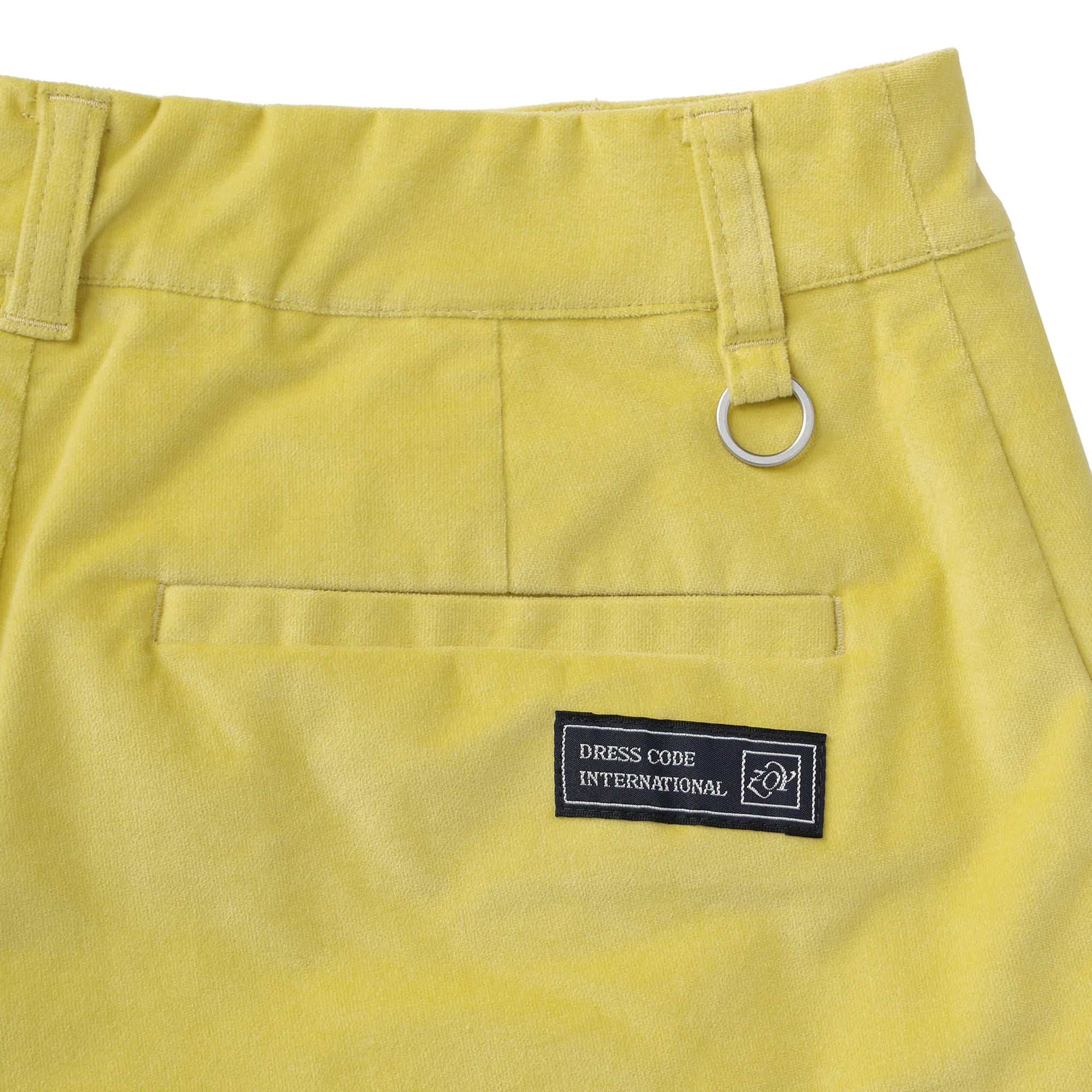 WOMEN COTTON velvetteen キュロット イエロー