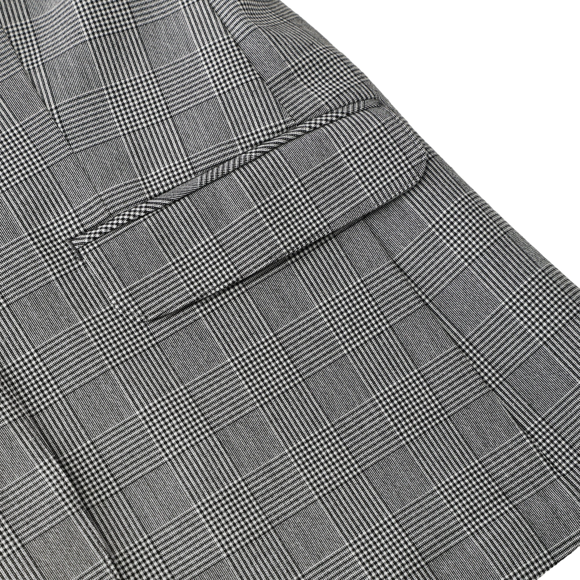 WOMEN グレンチェックストレッチ ジャケット グレー