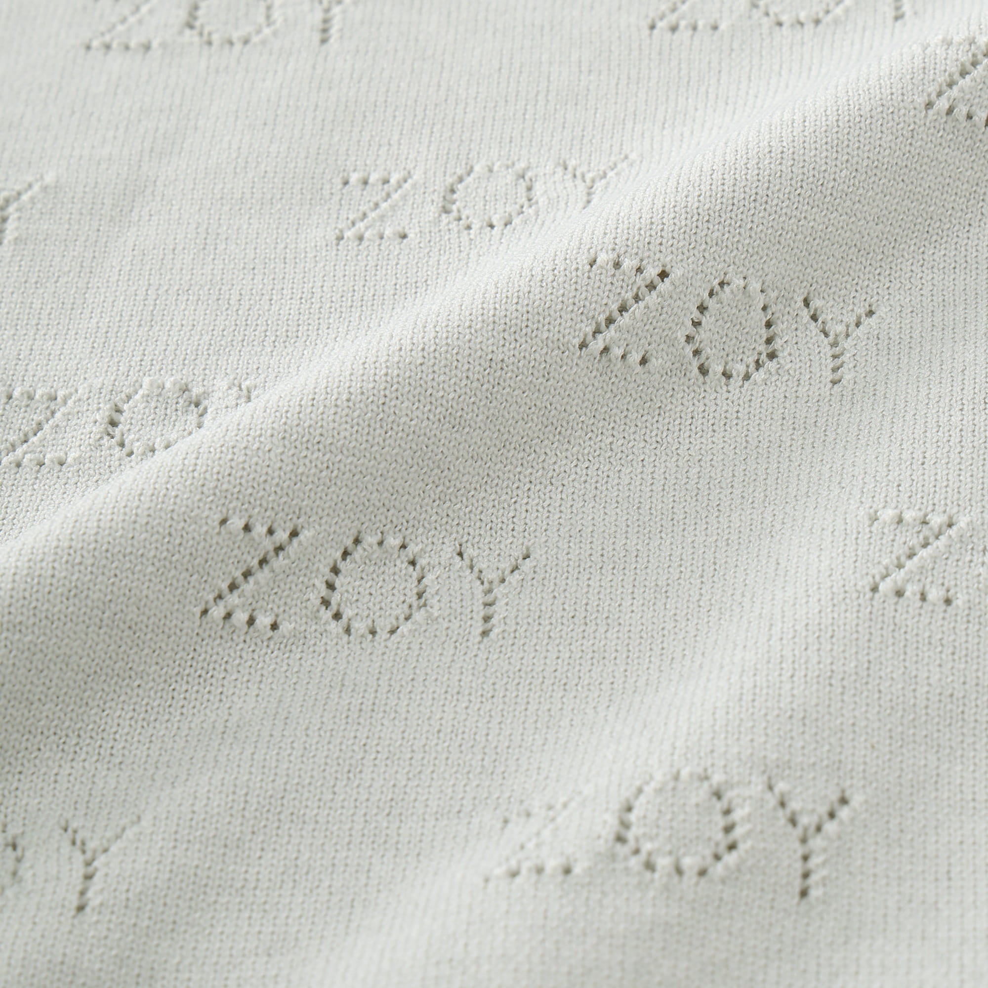 MEN ZOYアイレット天竺プレーティング 長袖セーター グレープ