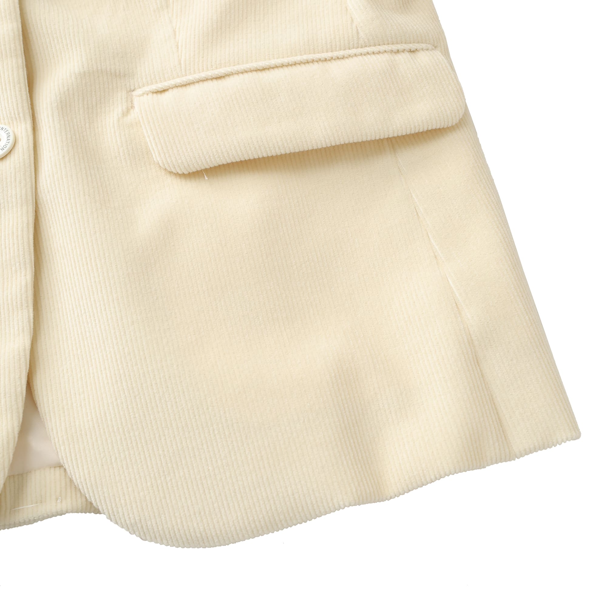 WOMEN ウールコーデュロイ ジャケット ネイビー