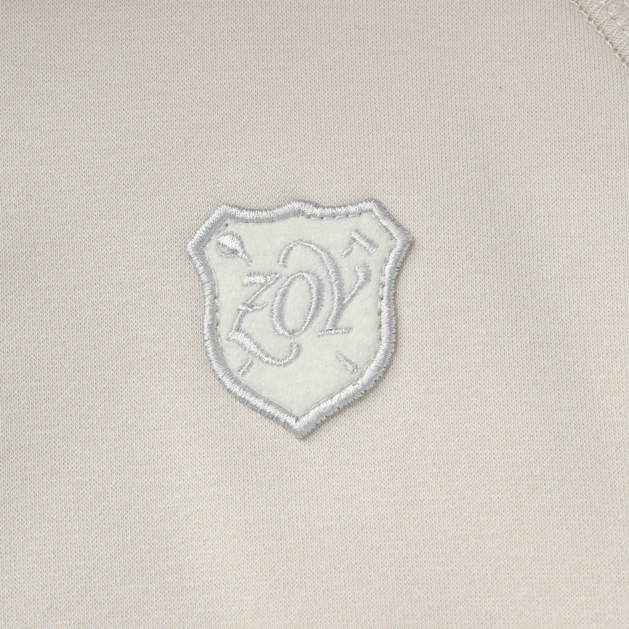 WOMEN LONG-STAPLE COTTON BOMBER フーディー アイボリー
