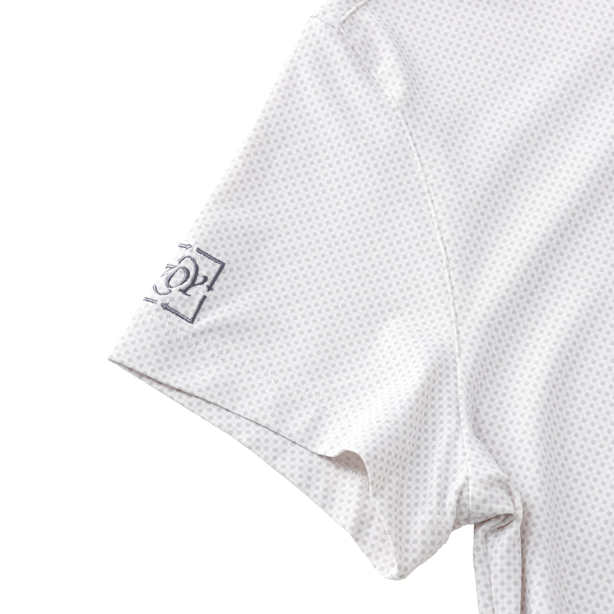Women's Micro Dot Short Sleeve Polo Shirt in Sax