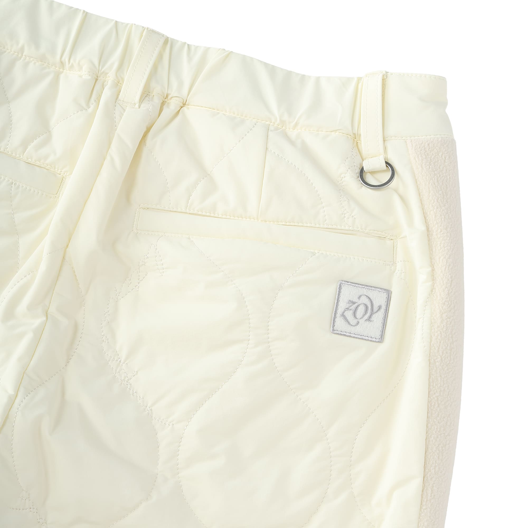 Women's Stretch Taffeta Quilted Long Pants, Navy