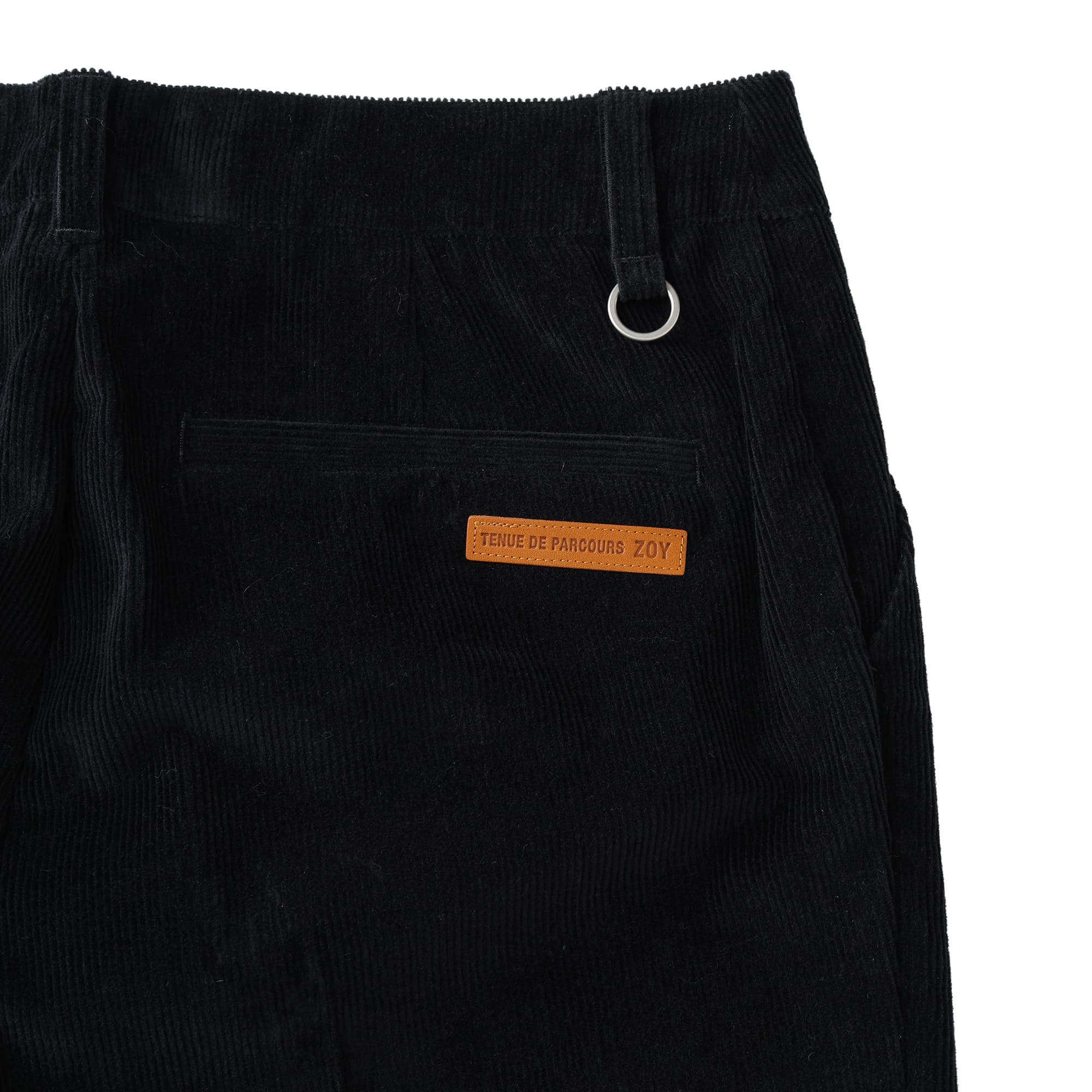 WOMEN ウールコーデュロイ ロングパンツ ネイビー