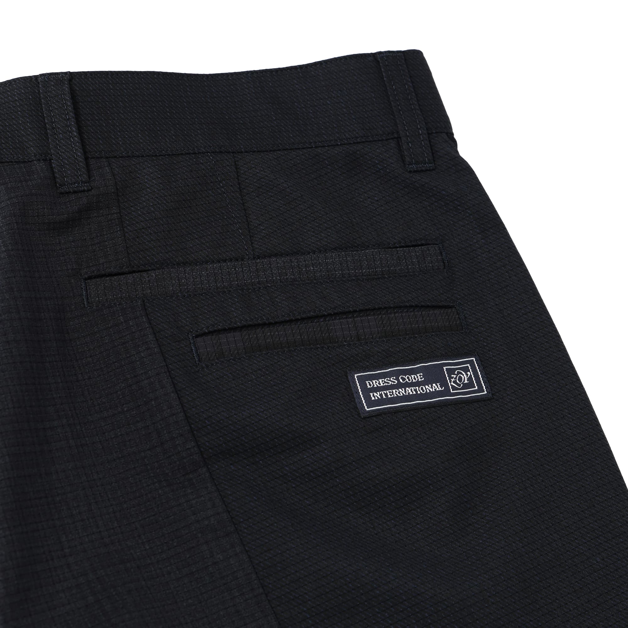 MEN COOLDOTSパッチワーク ショートパンツ フェイドネイビー