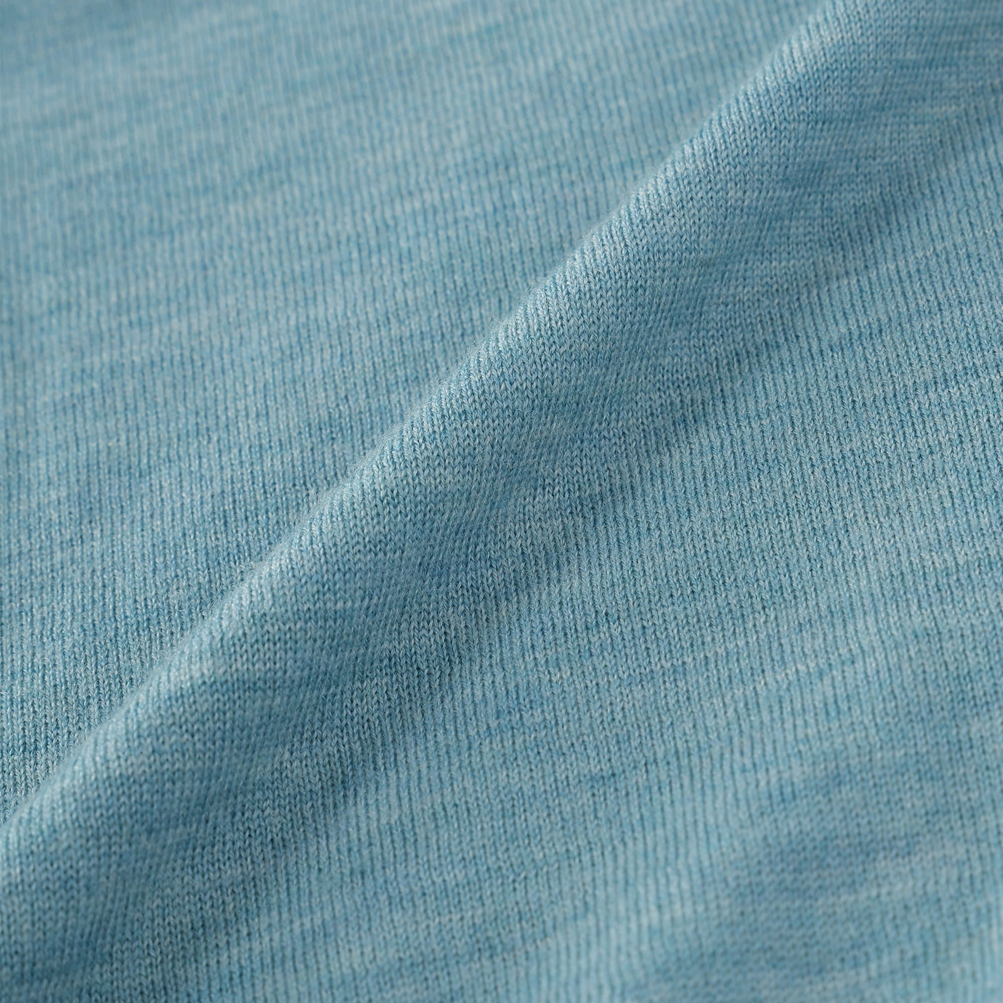 Men's Extra Fine Merino Jersey V-Neck Long Sleeve Sweater Cafe au Lait