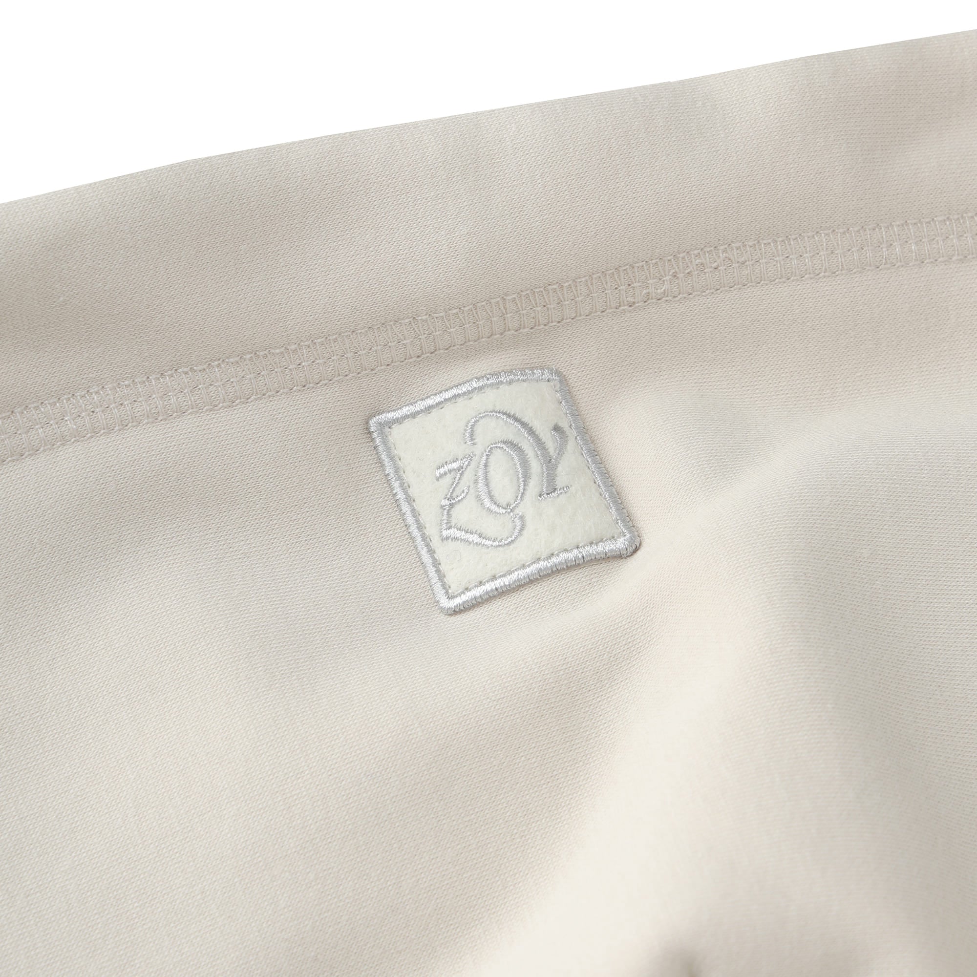 WOMEN LONG-STAPLE COTTON BOMBER フーディー チャコール