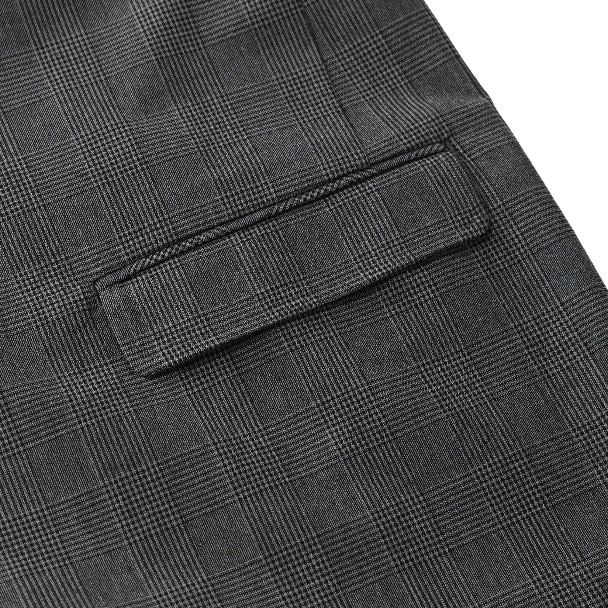 MEN グレンチェックストレッチ ジャケット シルバーグレー