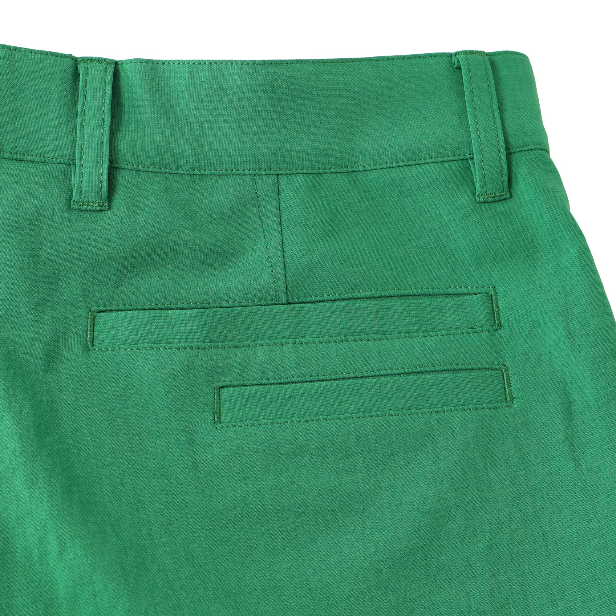 WOMEN EVALET Thick&Thin Stretch ショートパンツ グリーン