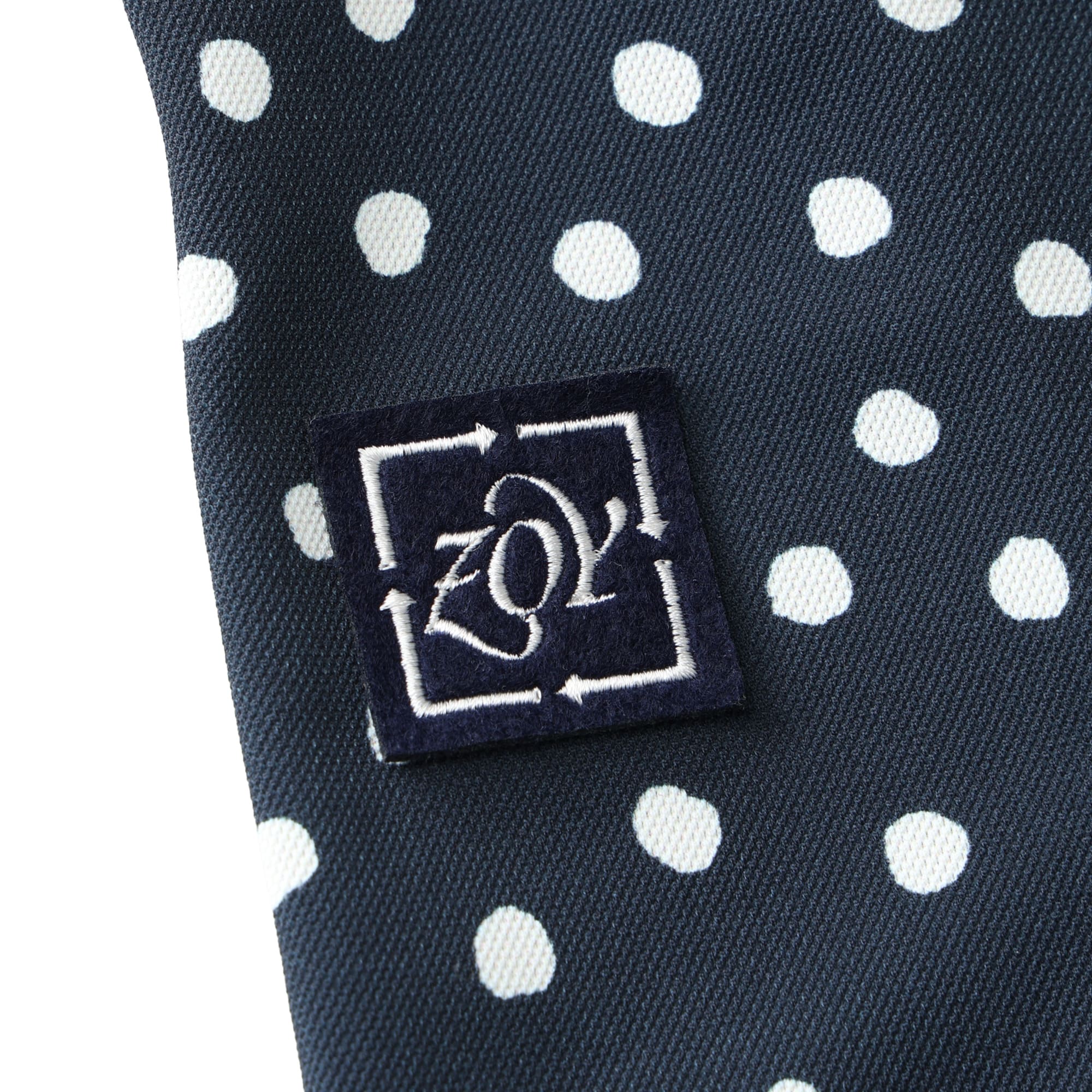 MEN ドットプリント 長袖シャツ ライトグレー