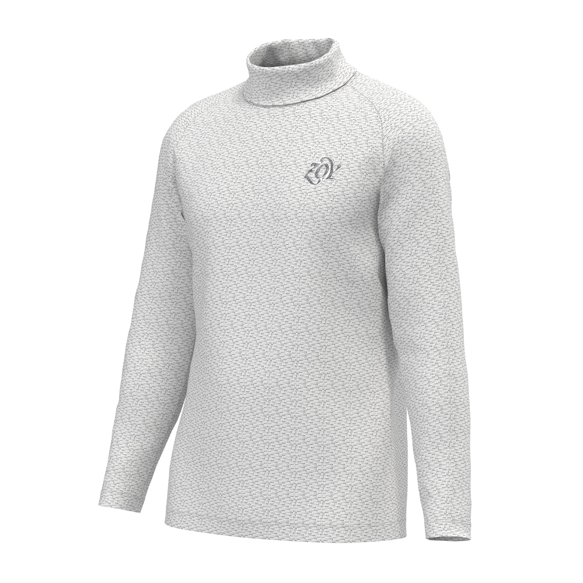 MEN マイクロZOYロゴプリント 長袖シャツ ライトグレー