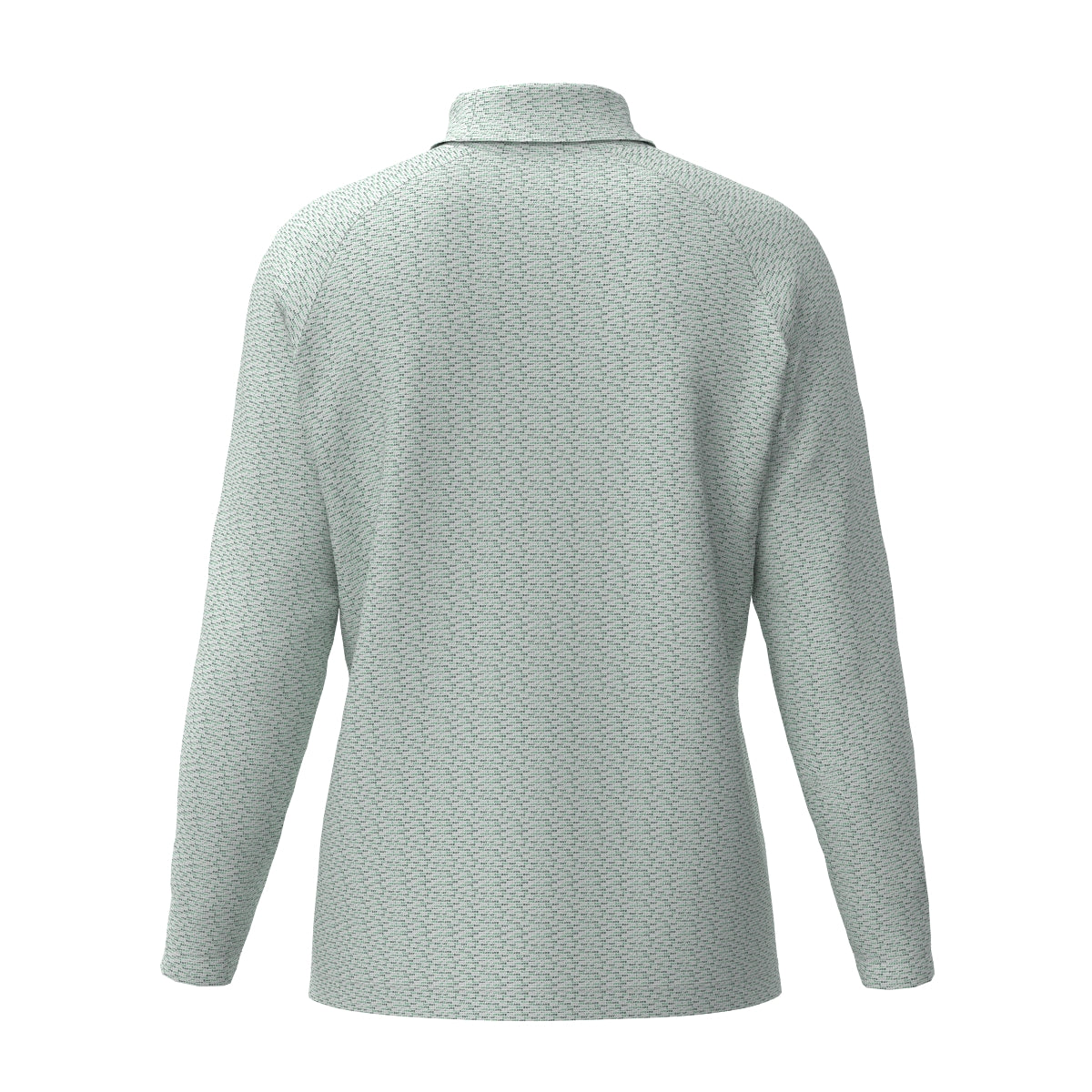 Men's Micro ZOY Logo Print Long Sleeve Shirt, Green, 071444024
