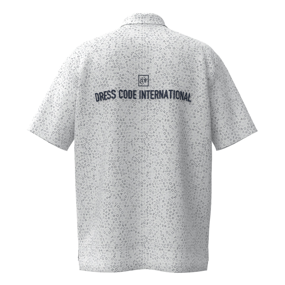 MEN フラグメントロゴプリント 半袖シャツ ホワイト