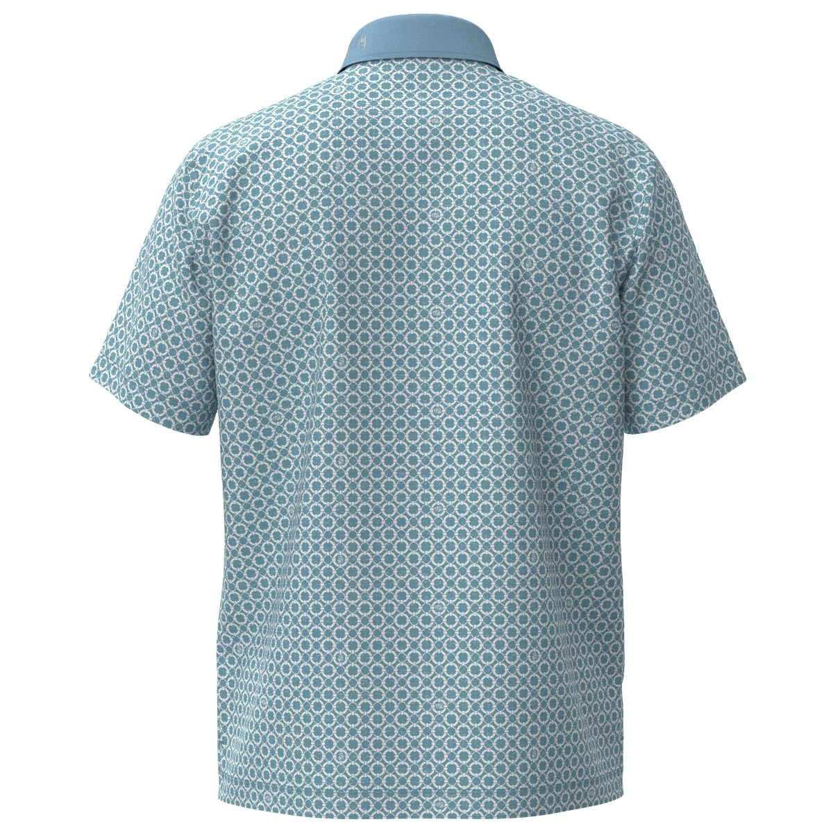 Men's Floating Ring Print Short Sleeve Shirt in Sky Blue