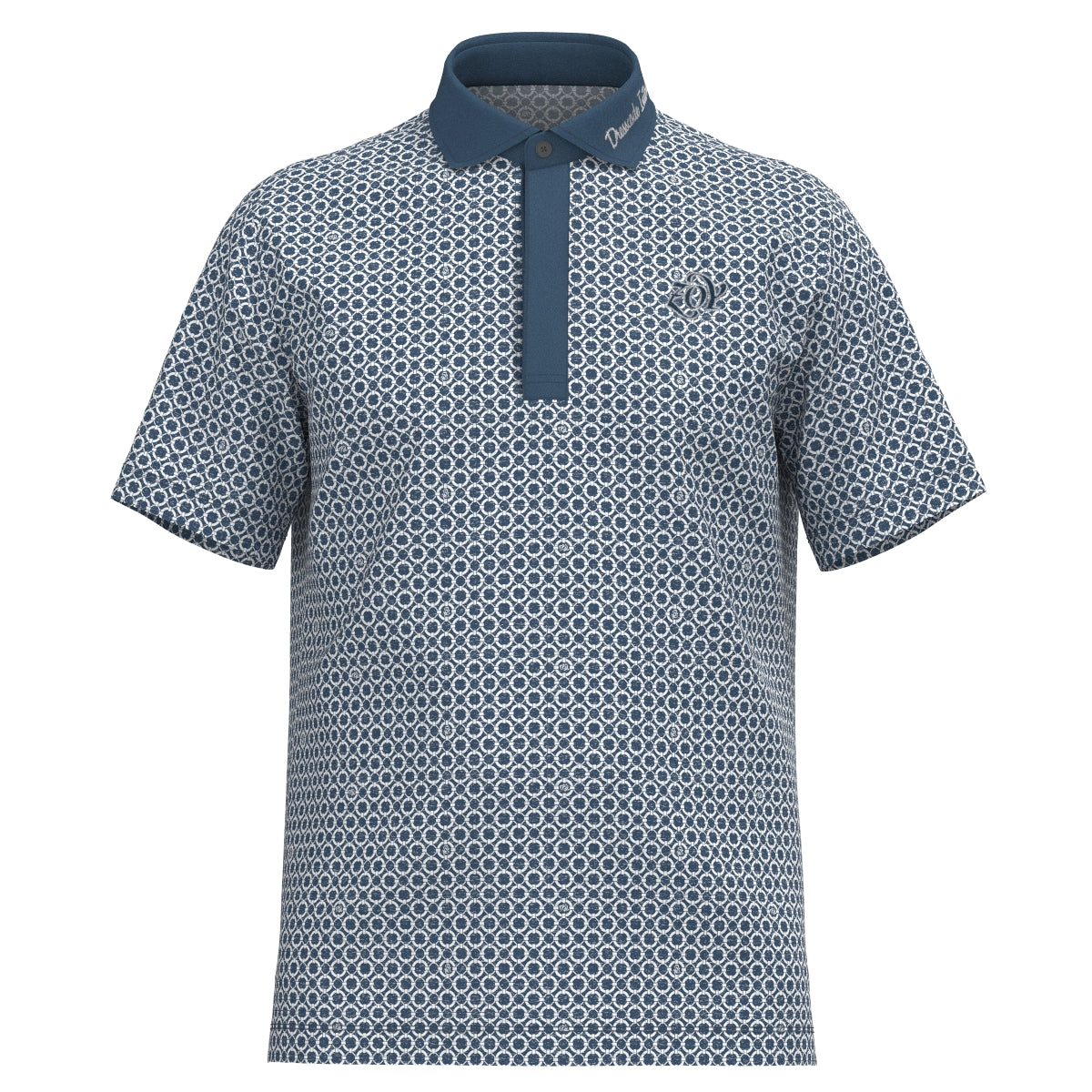 MEN フロートリングプリント 半袖シャツ シーブルー