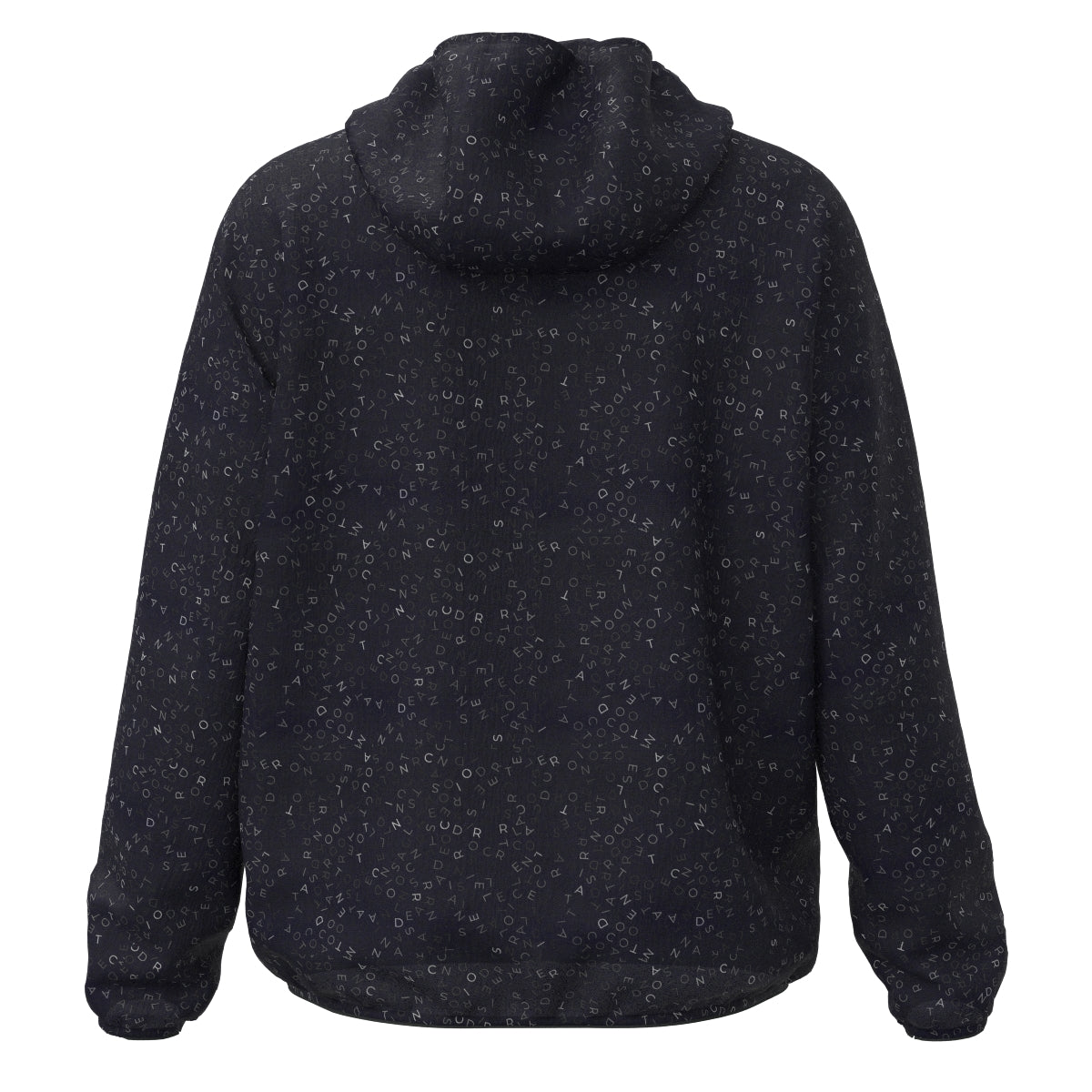 Men's Fragment Logo Print Zip Hoodie in Navy