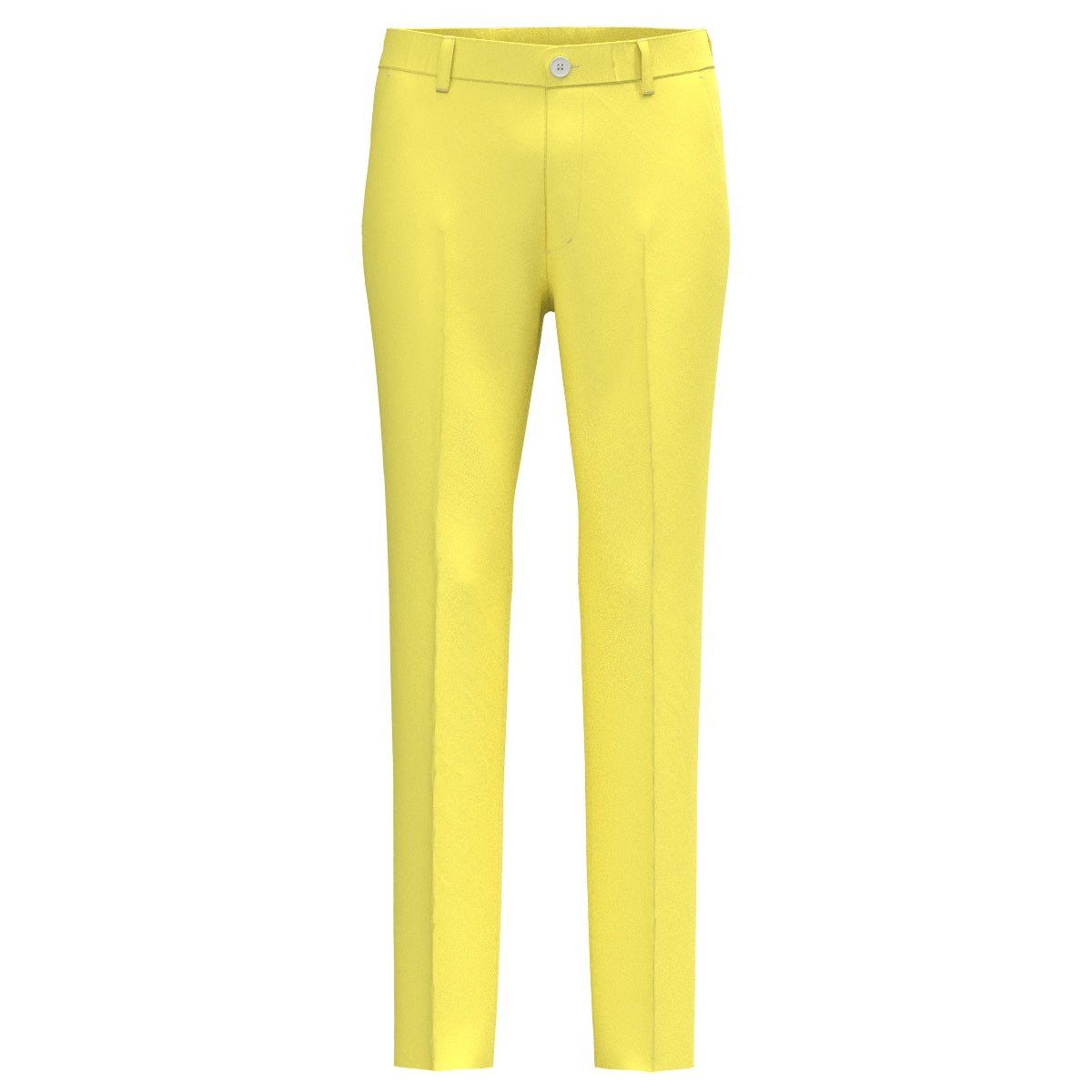 MEN ガーメントダイリサイクルストレッチ ロングパンツ レモンイエロー