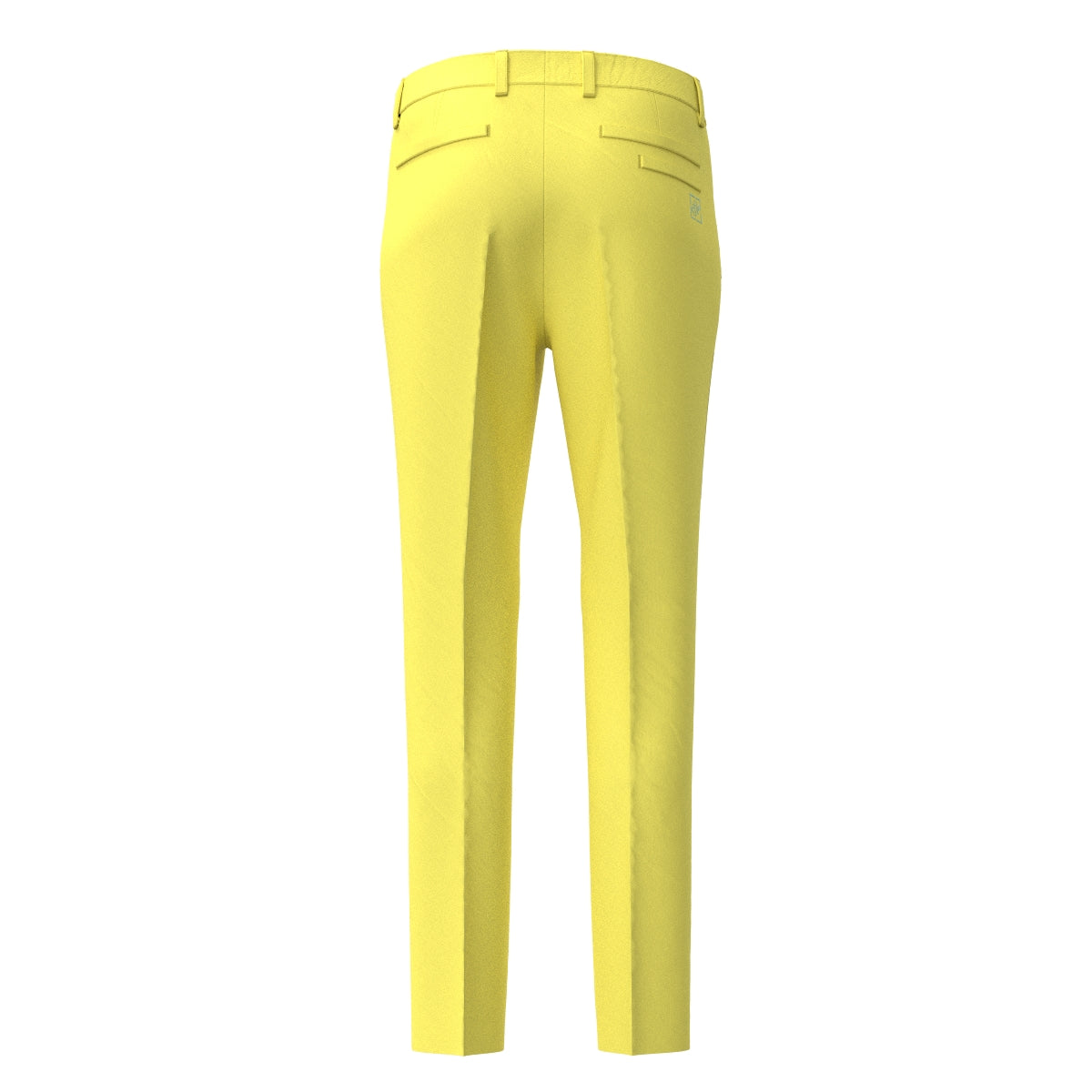 Men's Garment Dye Recycled Stretch Long Pants in Lemon Yellow