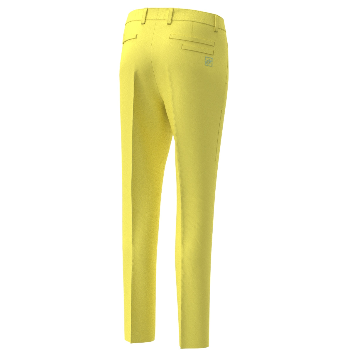 Men's Garment Dye Recycled Stretch Long Pants in Lemon Yellow