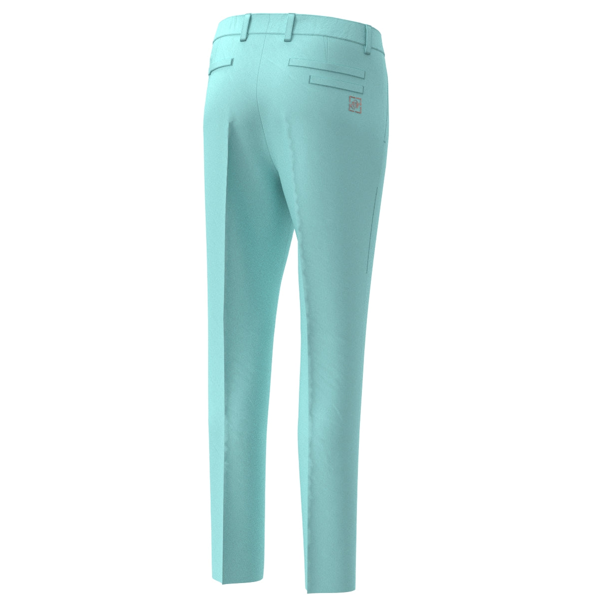 MEN ガーメントダイリサイクルストレッチ ロングパンツ ペールアクア