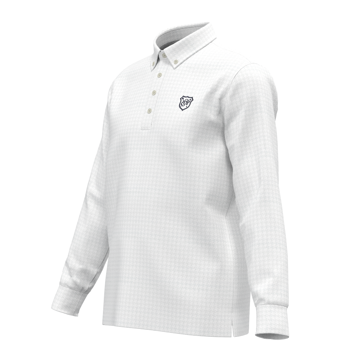 Men's Alphabet Print Short Sleeve Shirt White