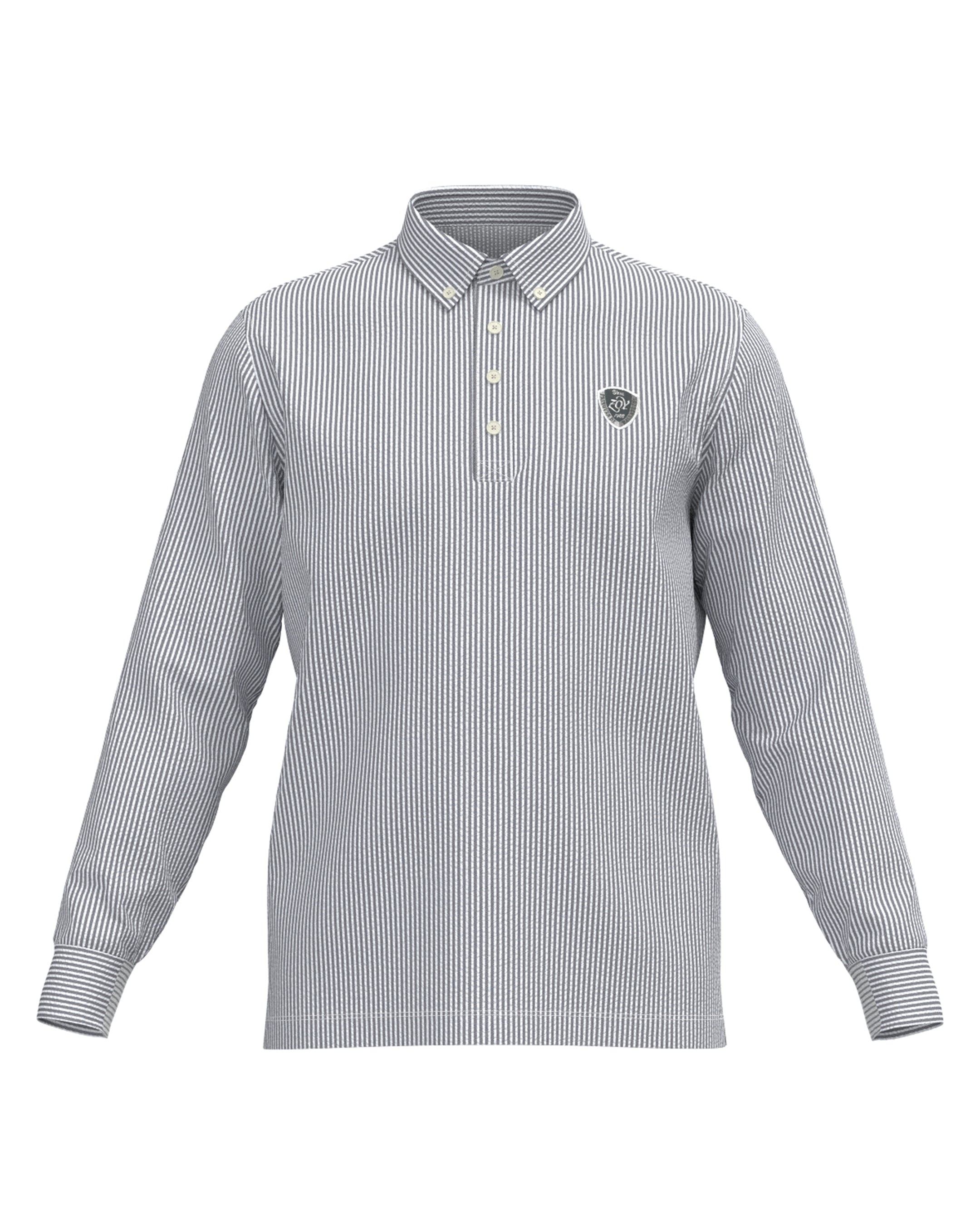 MEN プレミアムサッカージャージー 長袖シャツ グレー