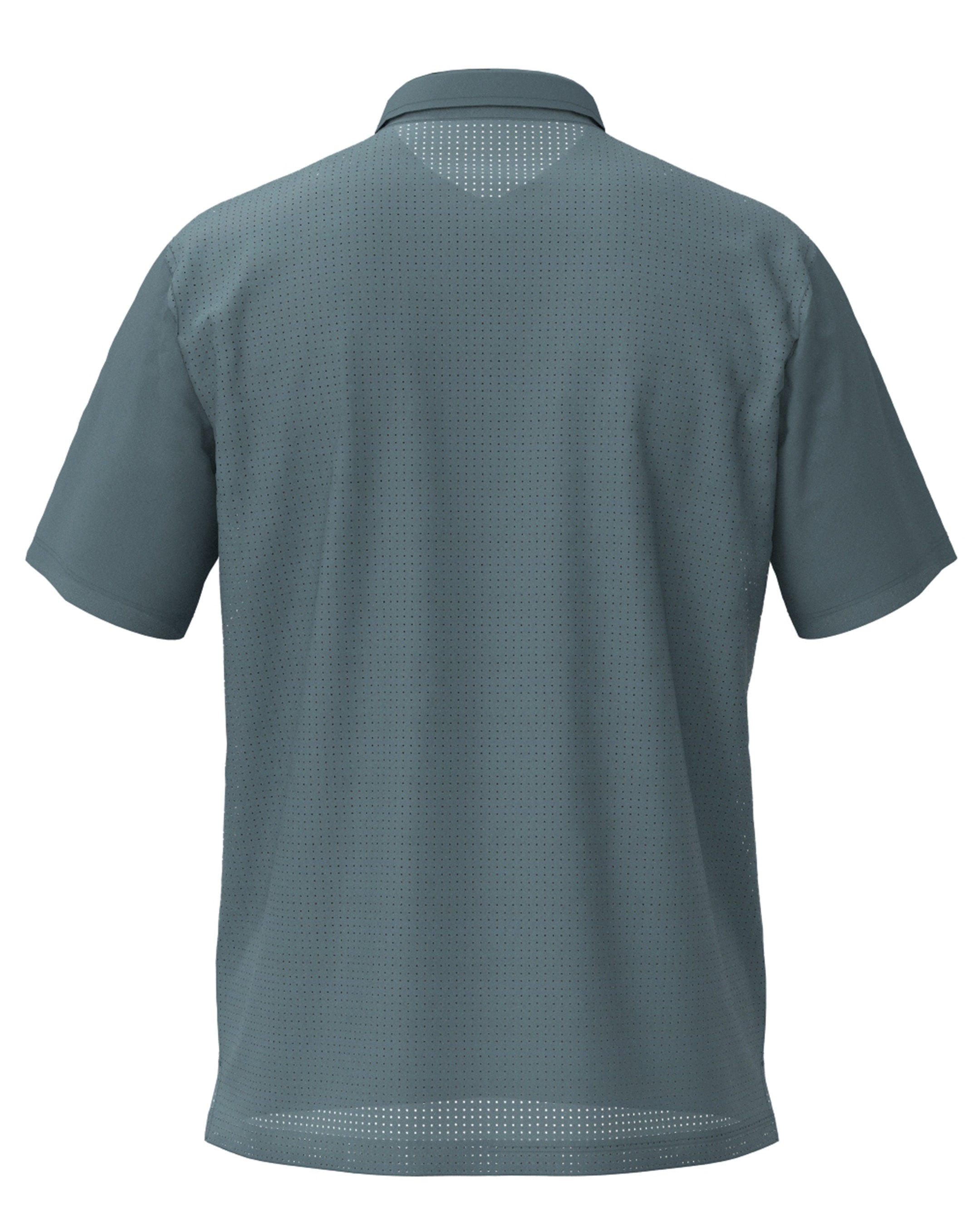 MEN SENSITIVE TINTO/UNITO 半袖ポロシャツ スレイトブルー