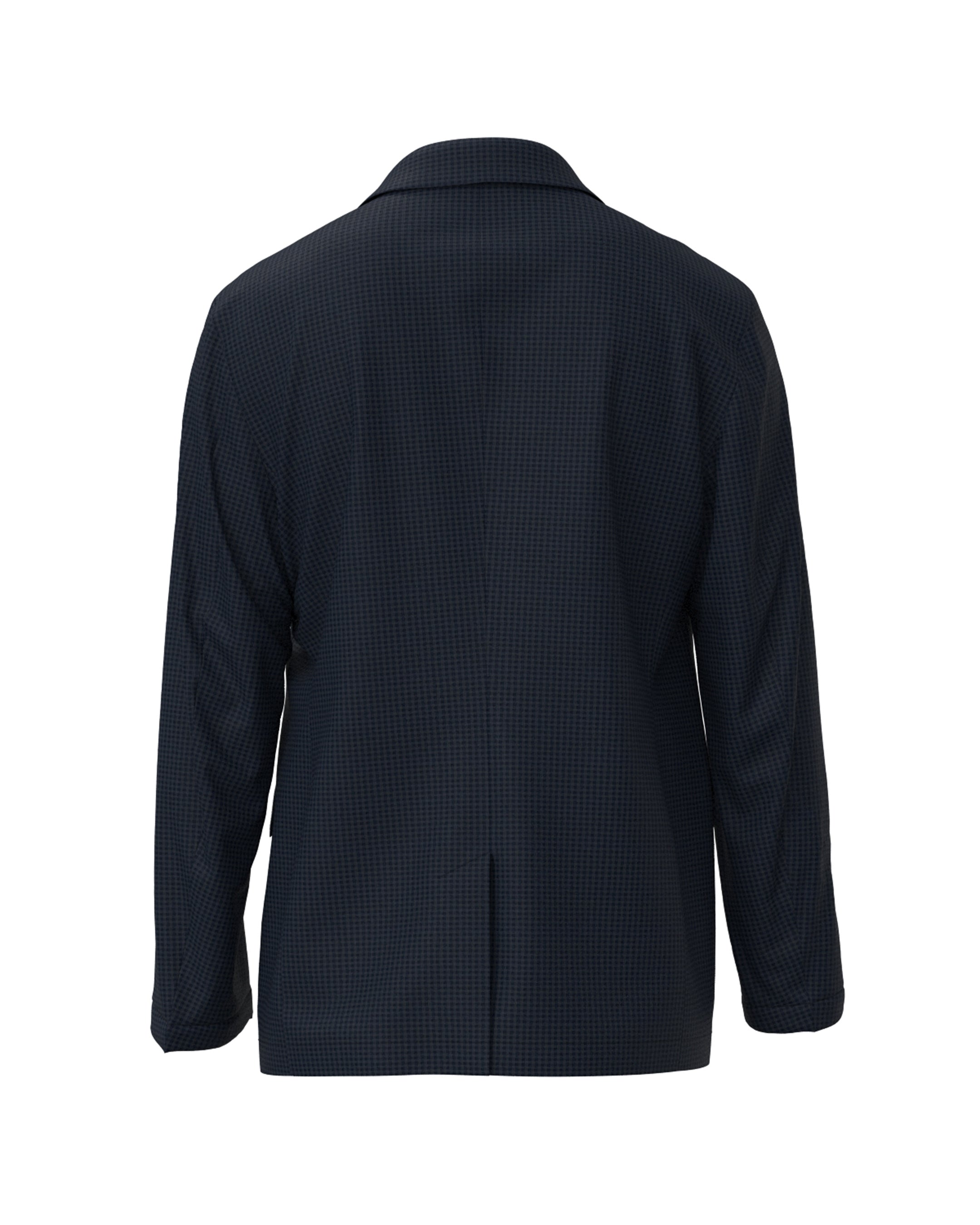 MEN EVALET ギンガムサッカー ジャケット ネイビー