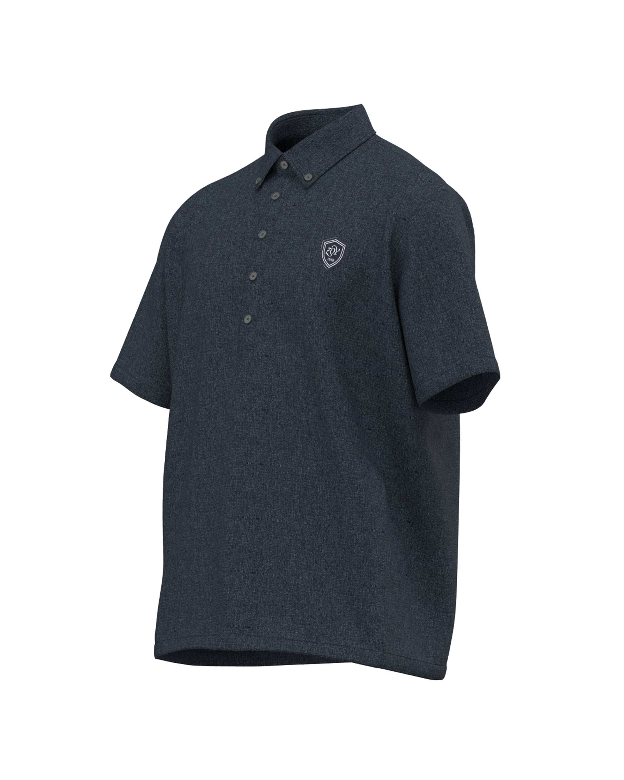 MEN Primeflex Dot air 半袖シャツ ネイビー