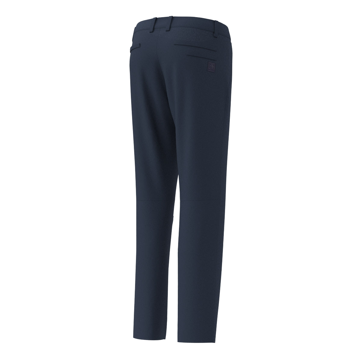 MEN バックパイルサテンストレッチ ロングパンツ エッグプラント