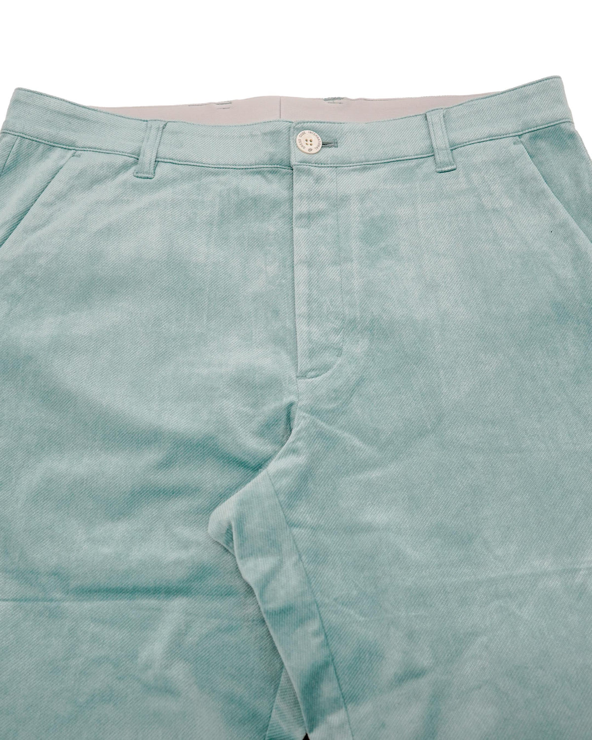 MEN VENUS TWILL CORDUROY ロングパンツ アクア