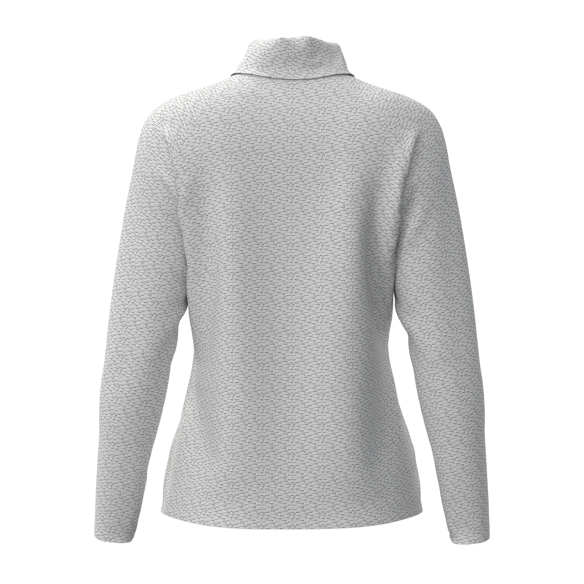 Women's Micro ZOY Logo Print Long Sleeve Shirt in Light Gray