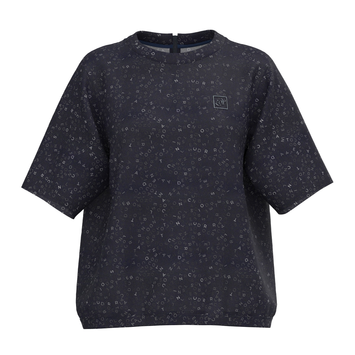 Women's Fragment Logo Print Pullover in Navy