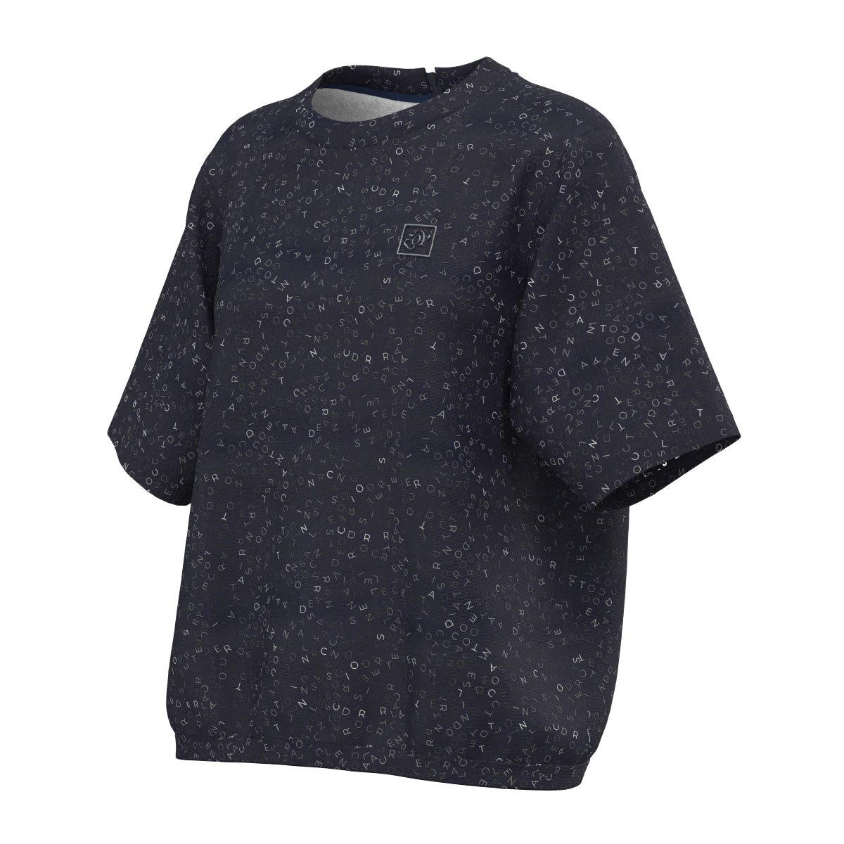 Women's Fragment Logo Print Pullover in Navy
