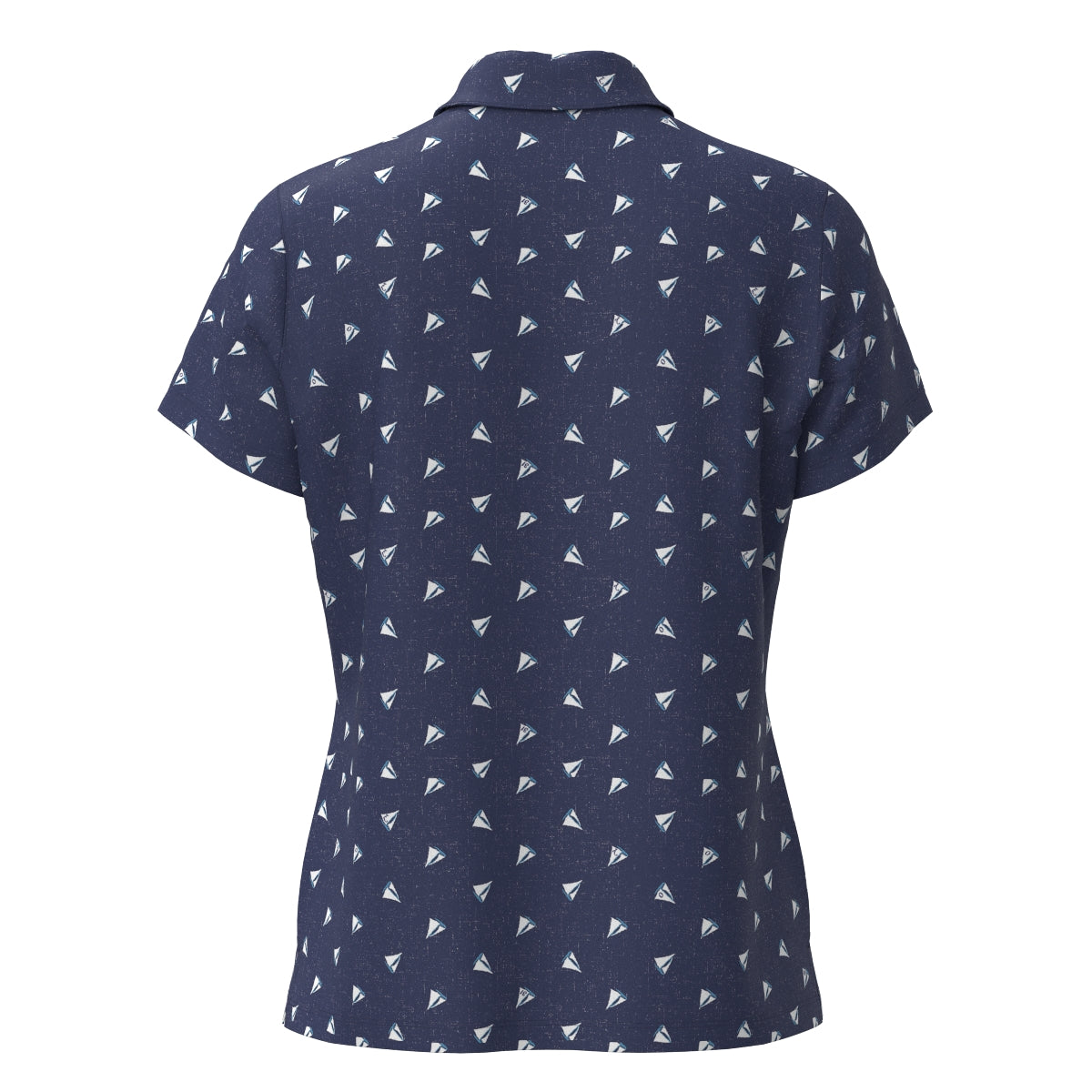 Women's Yacht Print Short Sleeve Shirt Marine