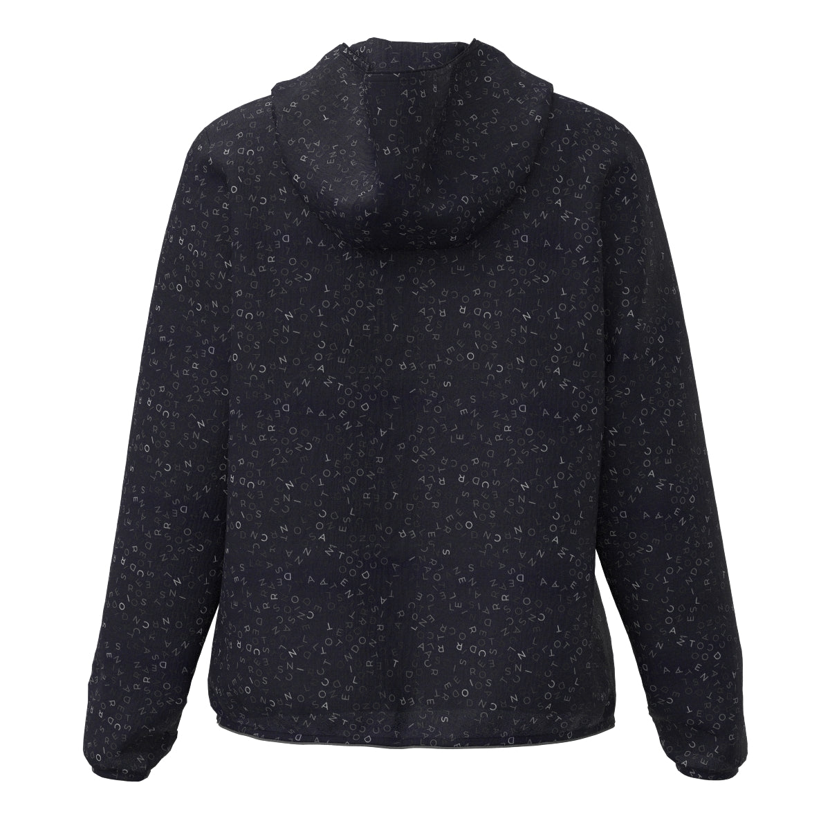 WOMEN フラグメントロゴプリント ZIPフーディー ネイビー