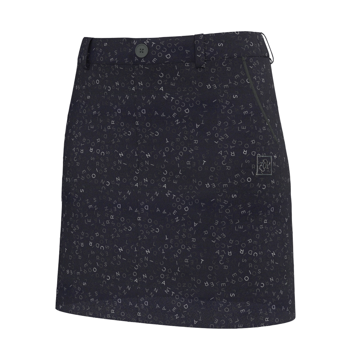 Women's Fragment Logo Print Skirt in Navy
