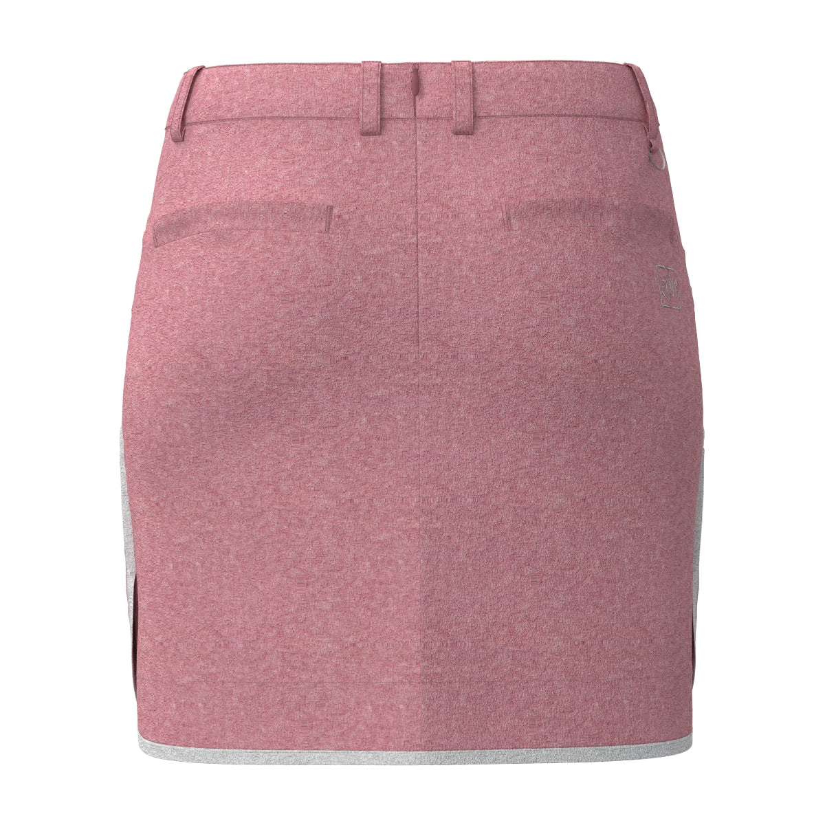 Women's Melange Organic Cotton Tile Skirt in Strawberry