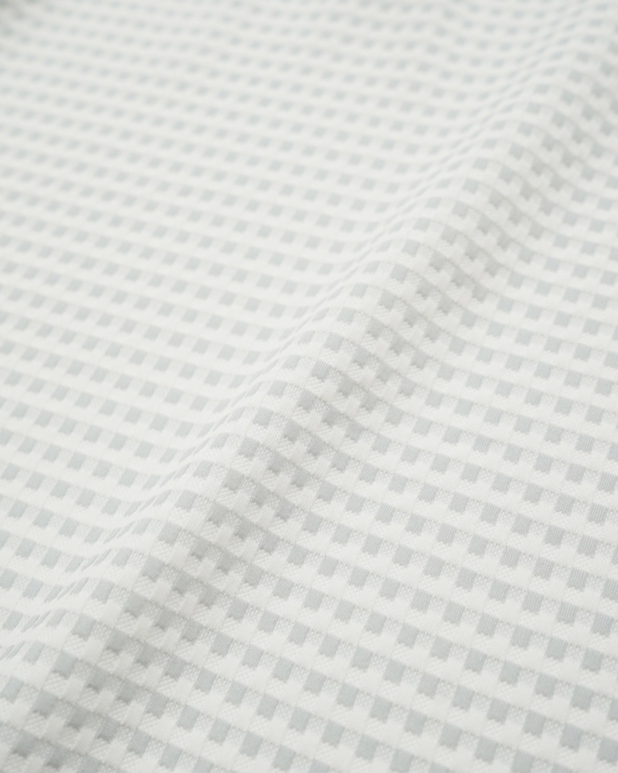 WOMEN HGJQニットギンガム 長袖シャツ ライトグレー