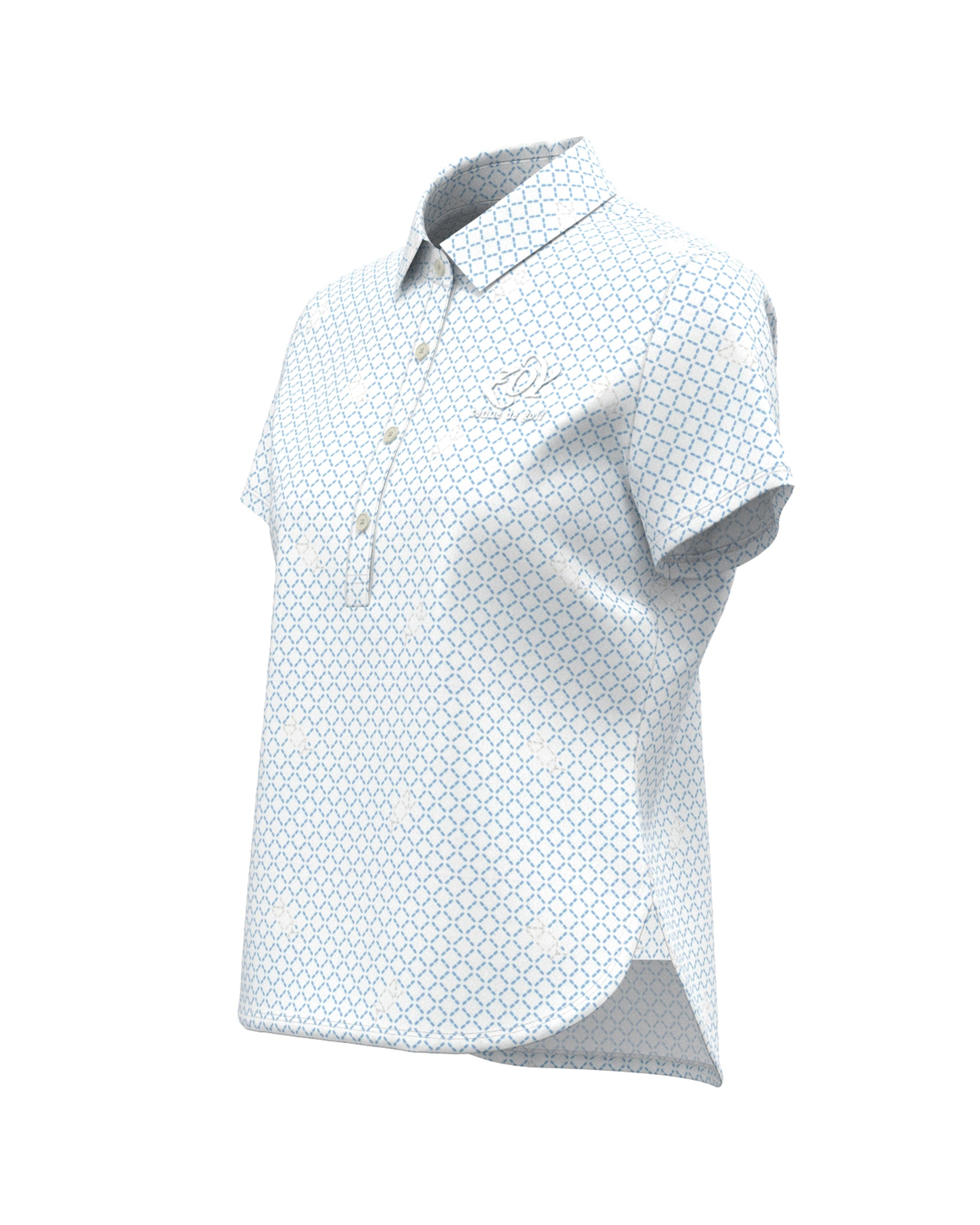 Men's Alphabet Print Short Sleeve Shirt White