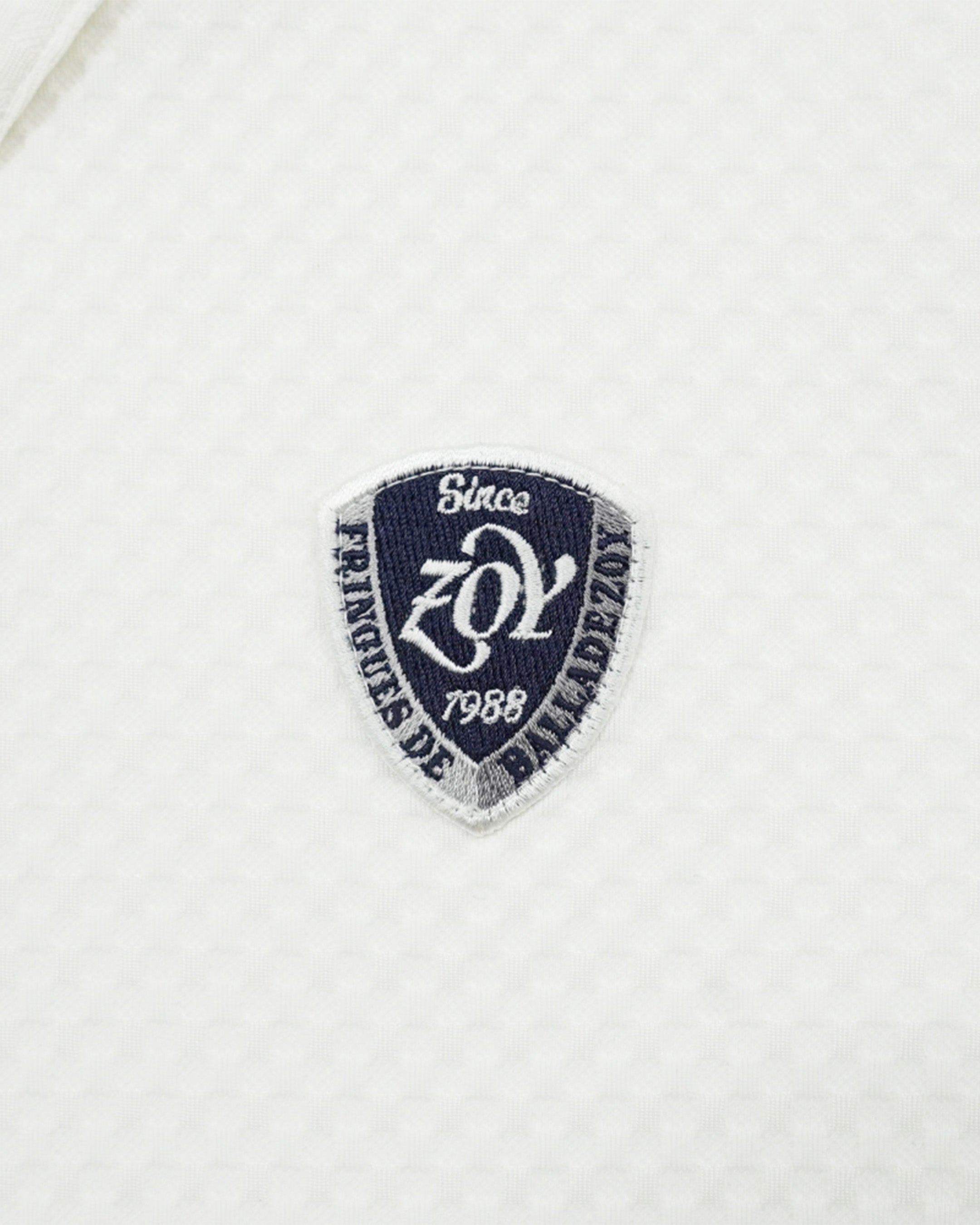 Men's Alphabet Print Short Sleeve Shirt White