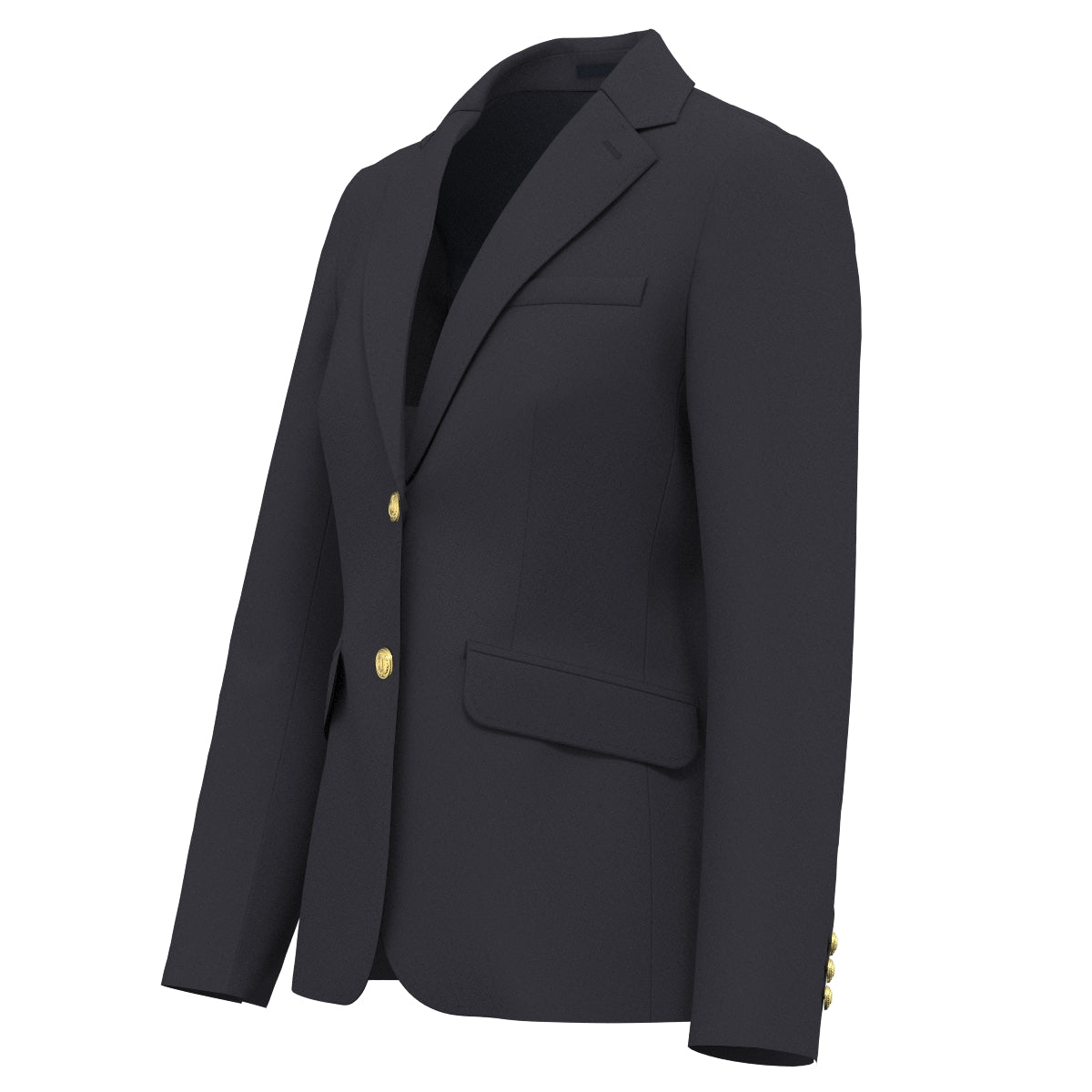 WOMEN ecolifix ギャバジン ジャケット ネイビー