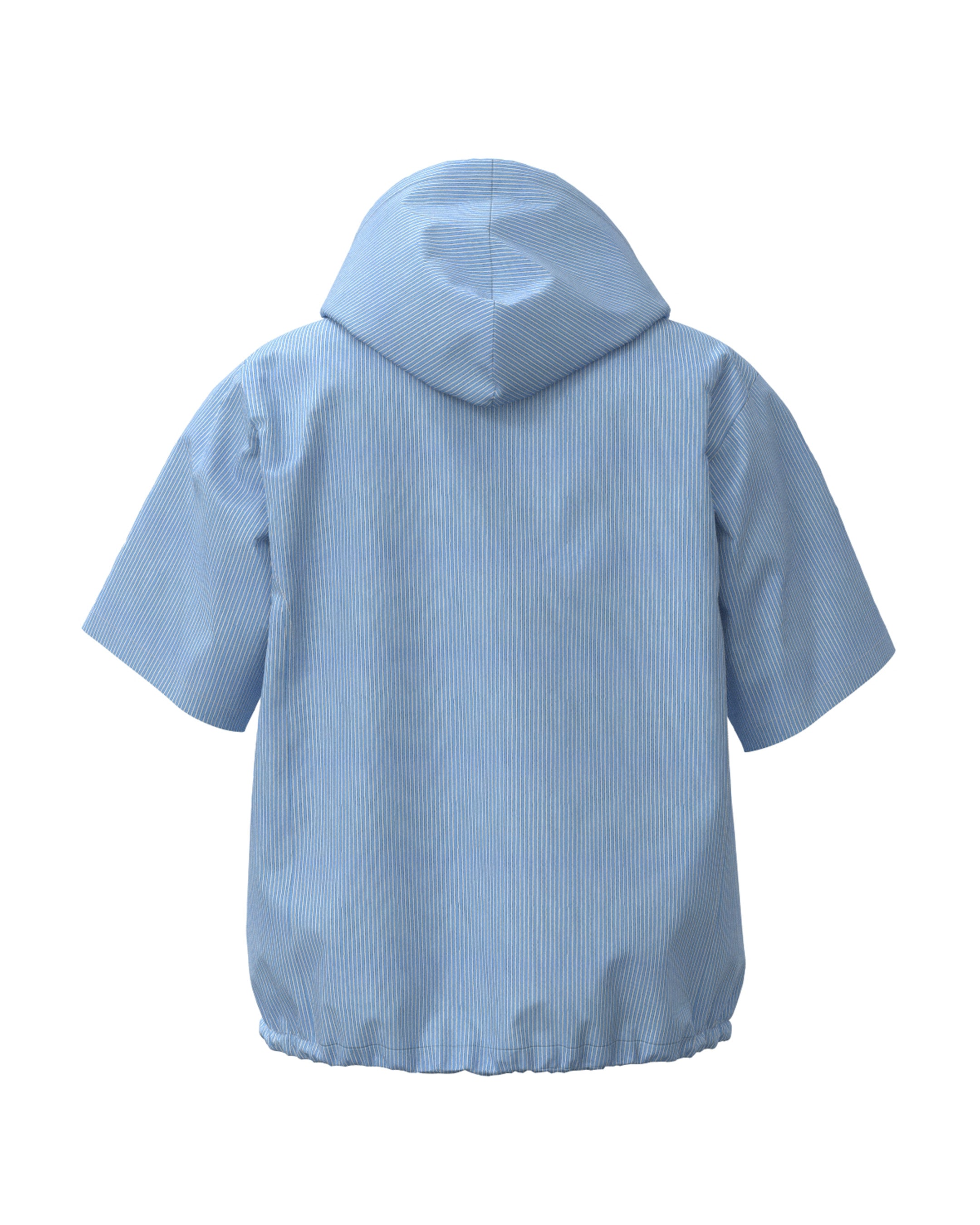 WOMEN FUNCTIONAL TYPEWRITER 半袖シャツ サックス